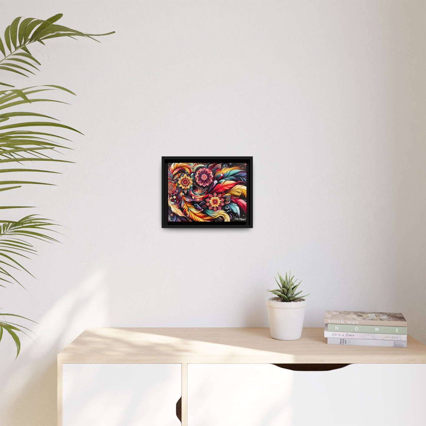 Bohemian Abstract Vision 3 Framed Canvas Wrap