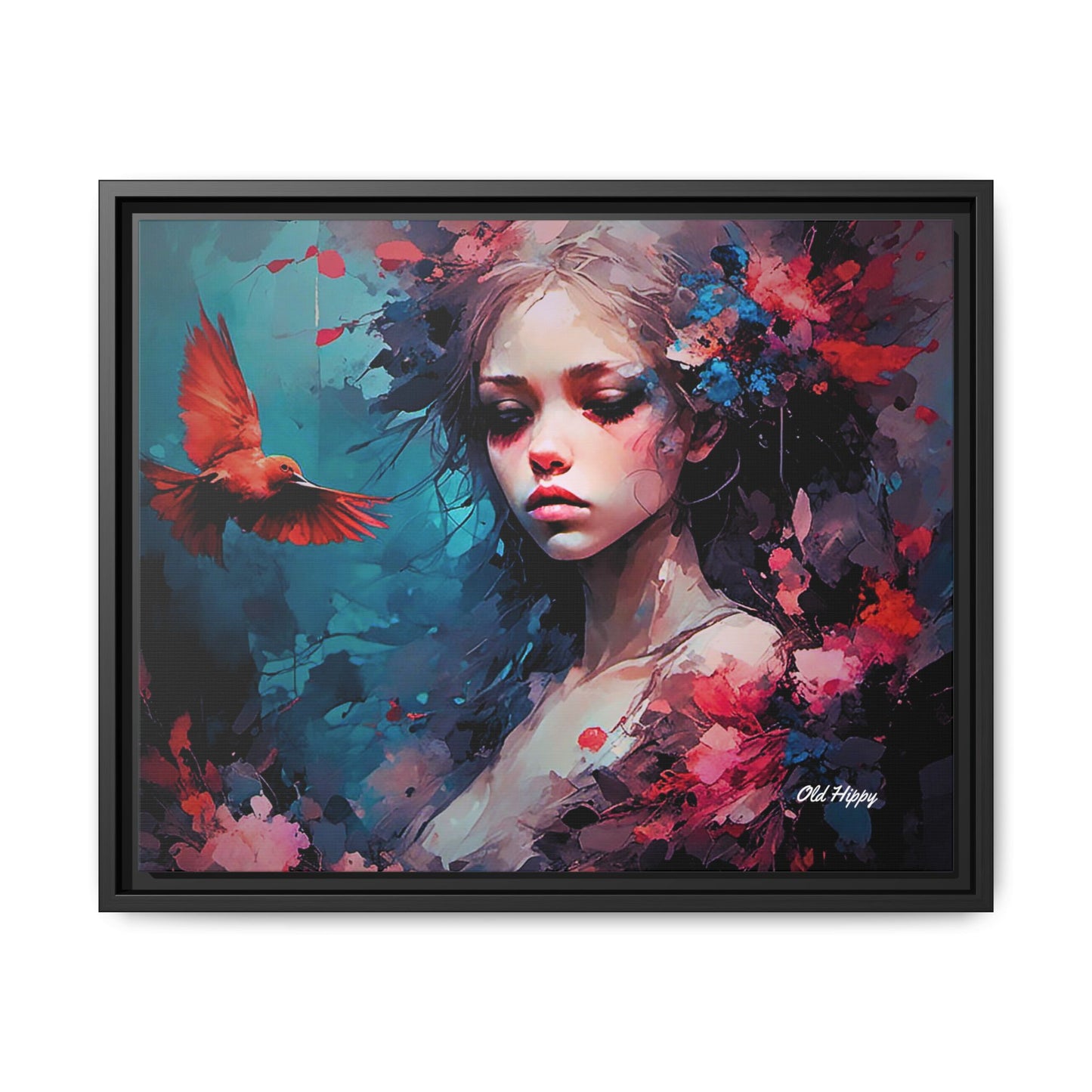 "Where Prayers Become Flight" Framed Canvas Art