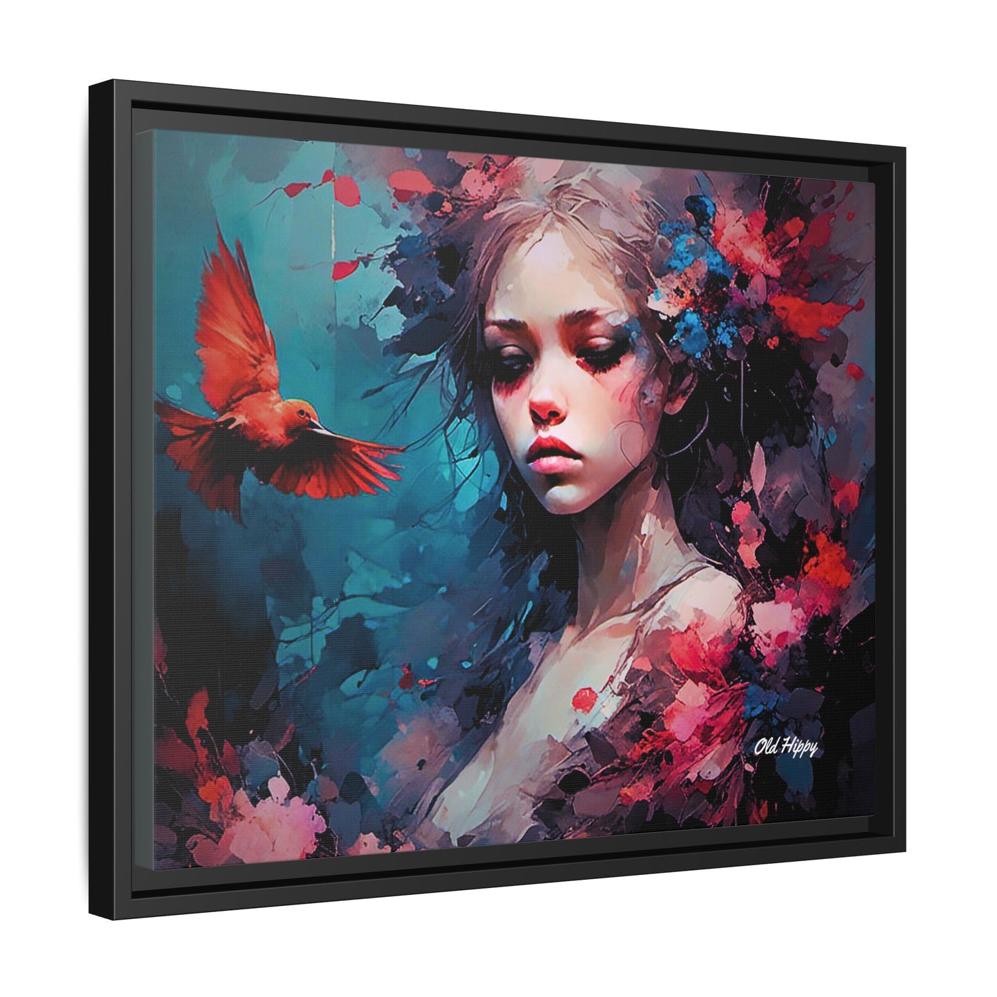 "Where Prayers Become Flight" Framed Canvas Art