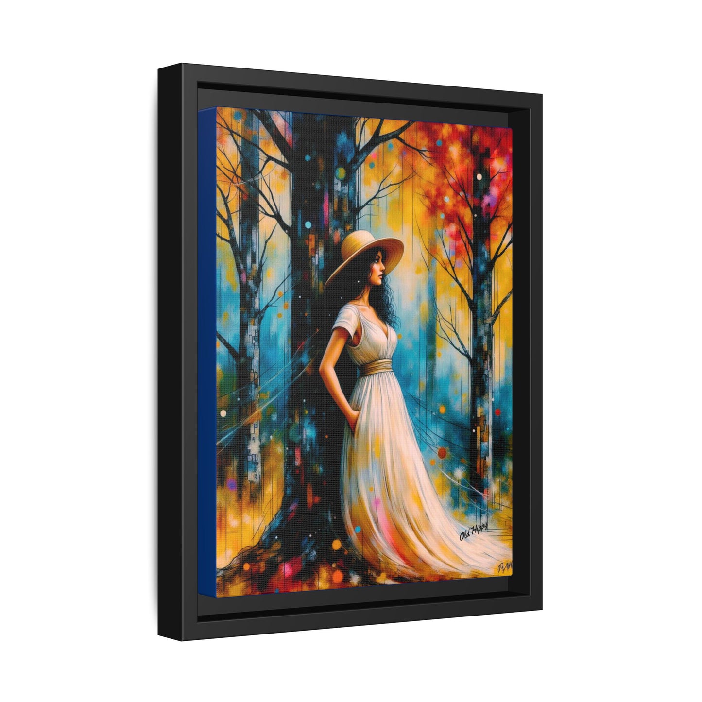 Whispers of Autumn Light Framed Canvas Art