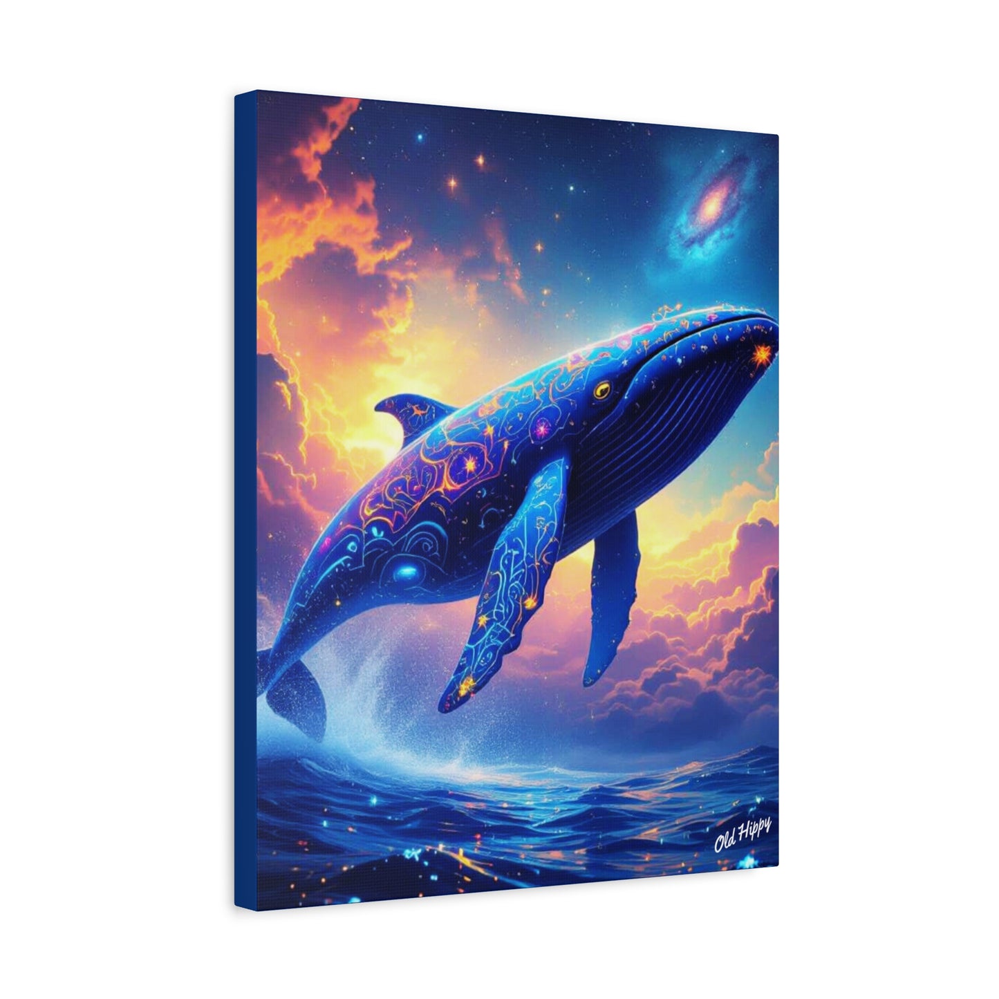 Starlight Leviathan Stretched Canvas AI Art by Old Hippy