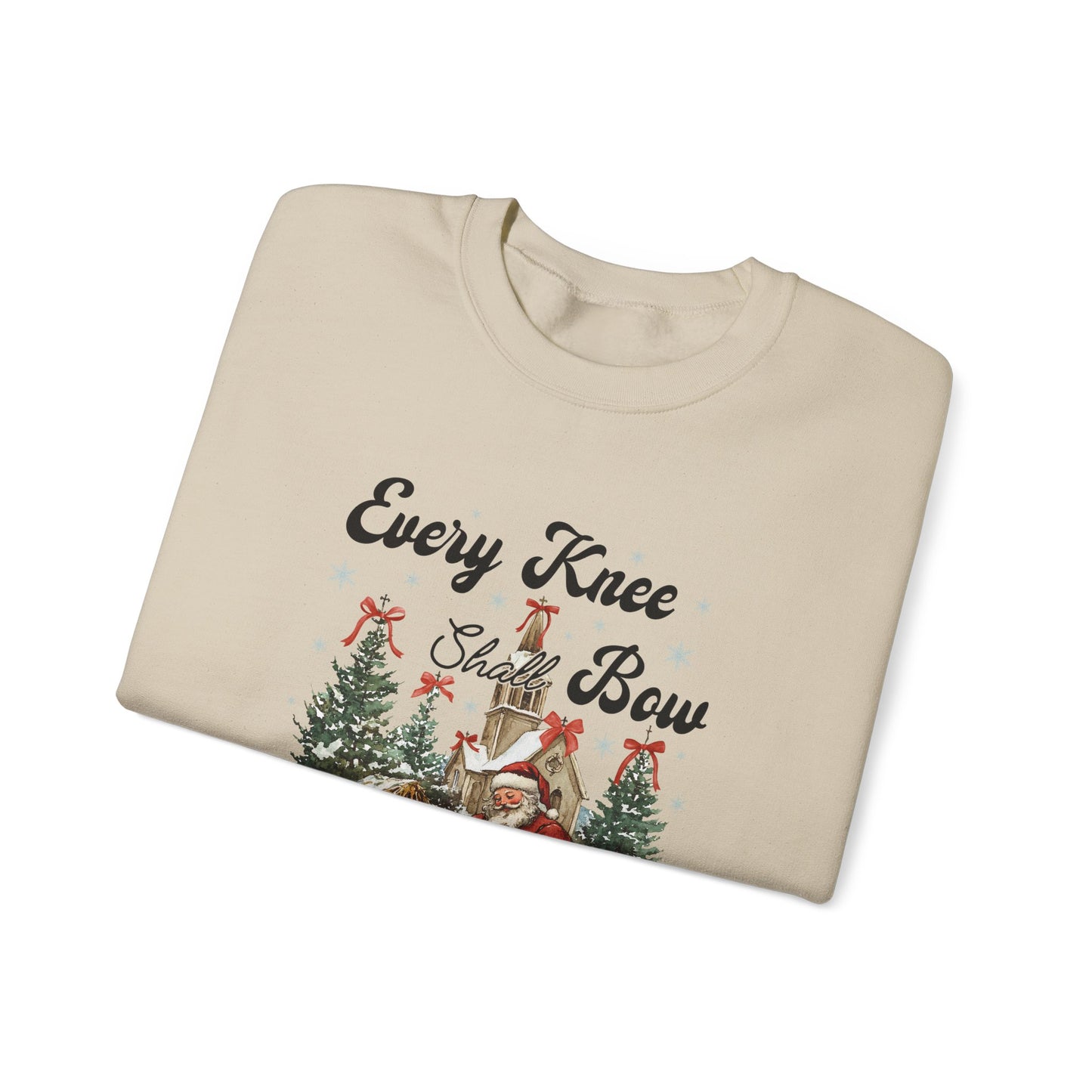 Every Knee Will Bow Philippians 2:10 Unisex Crewneck Sweatshirt