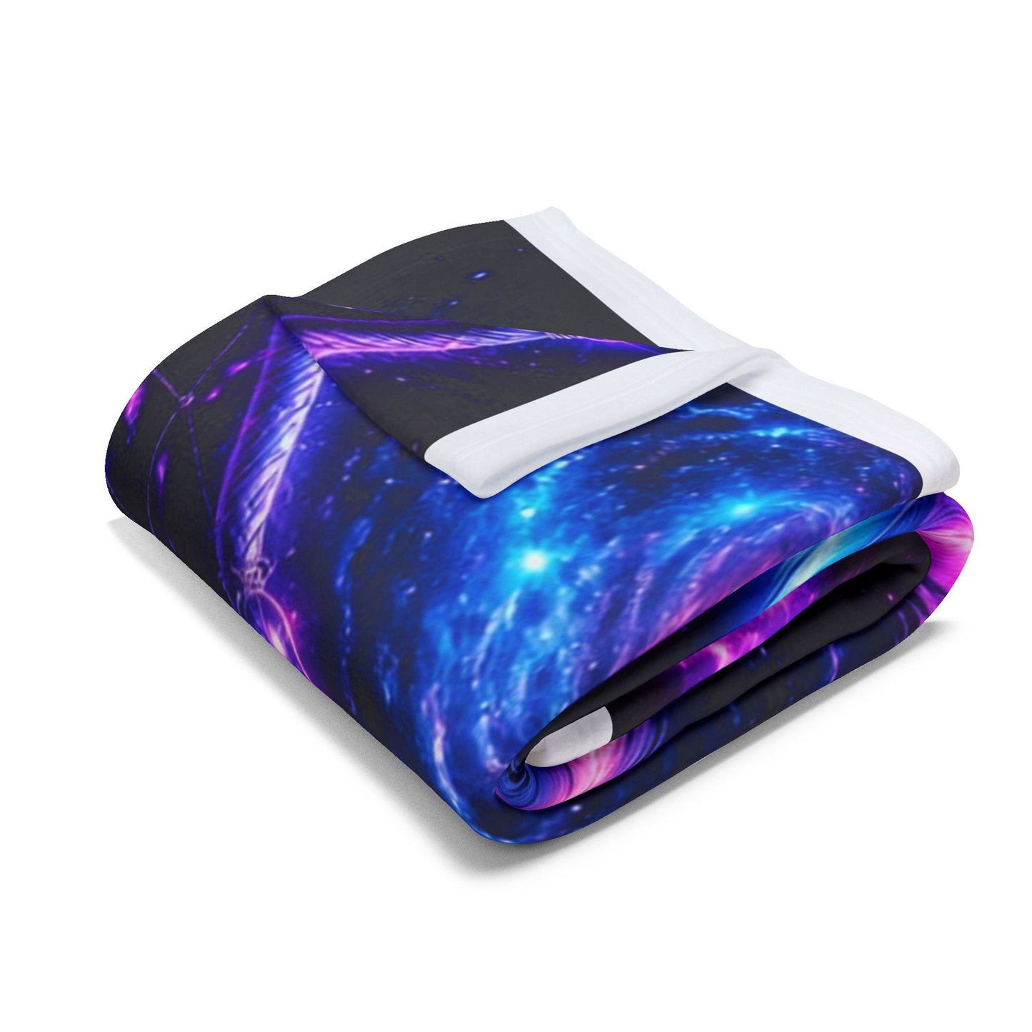 Boho Neon Dreamcatcher Arctic Fleece Blanket — Colorful Spiritual Native-Inspired Throw