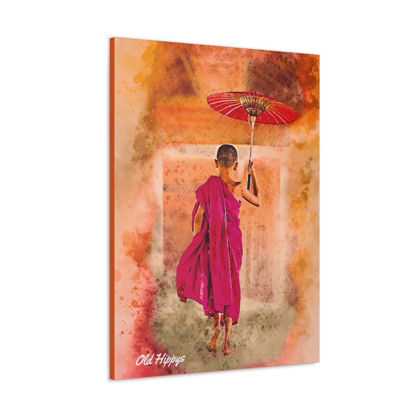 Monsoon Melodies: A Portrait of Youth Canvas Wrap