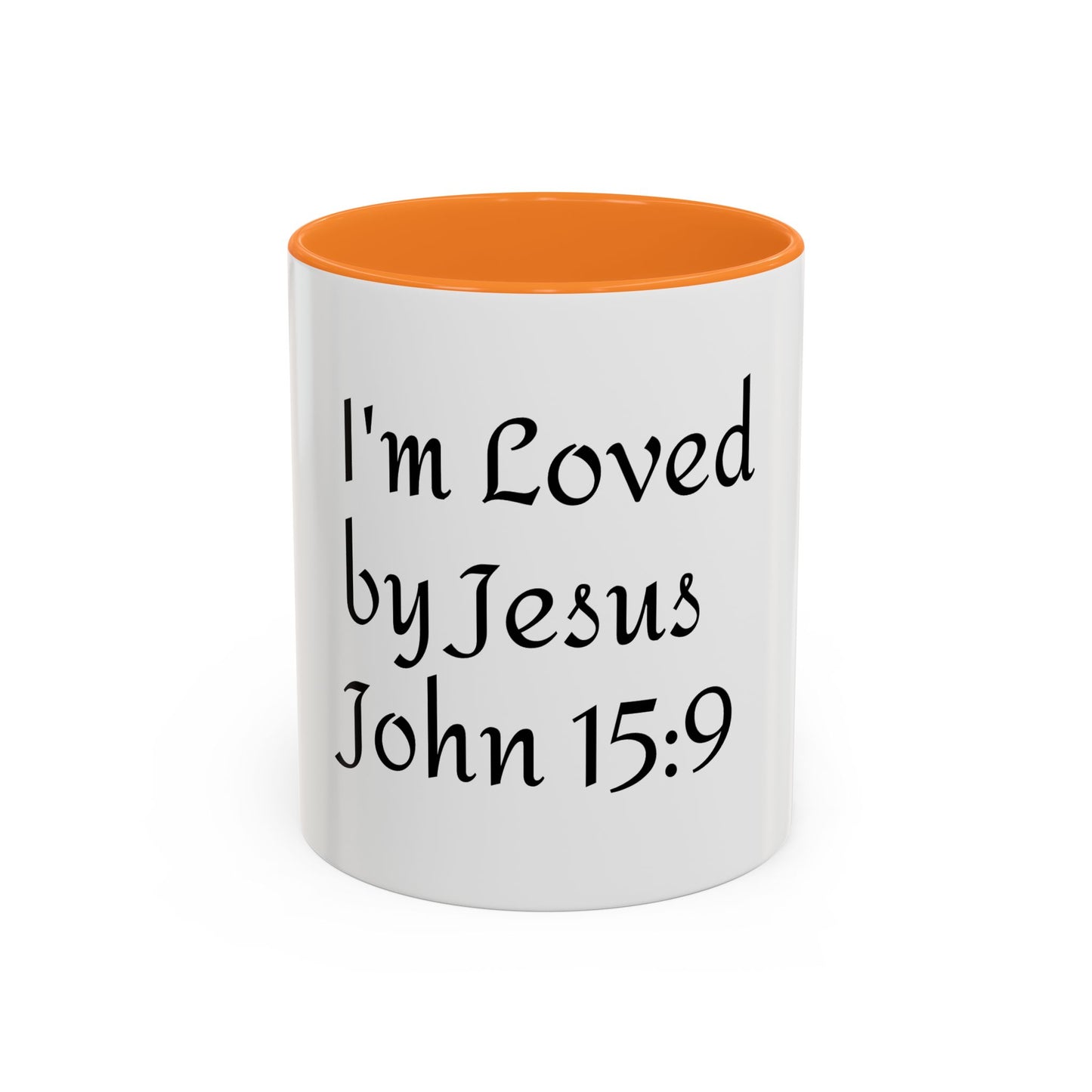 Inspirational Coffee Mug - "I'm Loved by Jesus John 15:9" - Perfect Gift for Faith Lovers