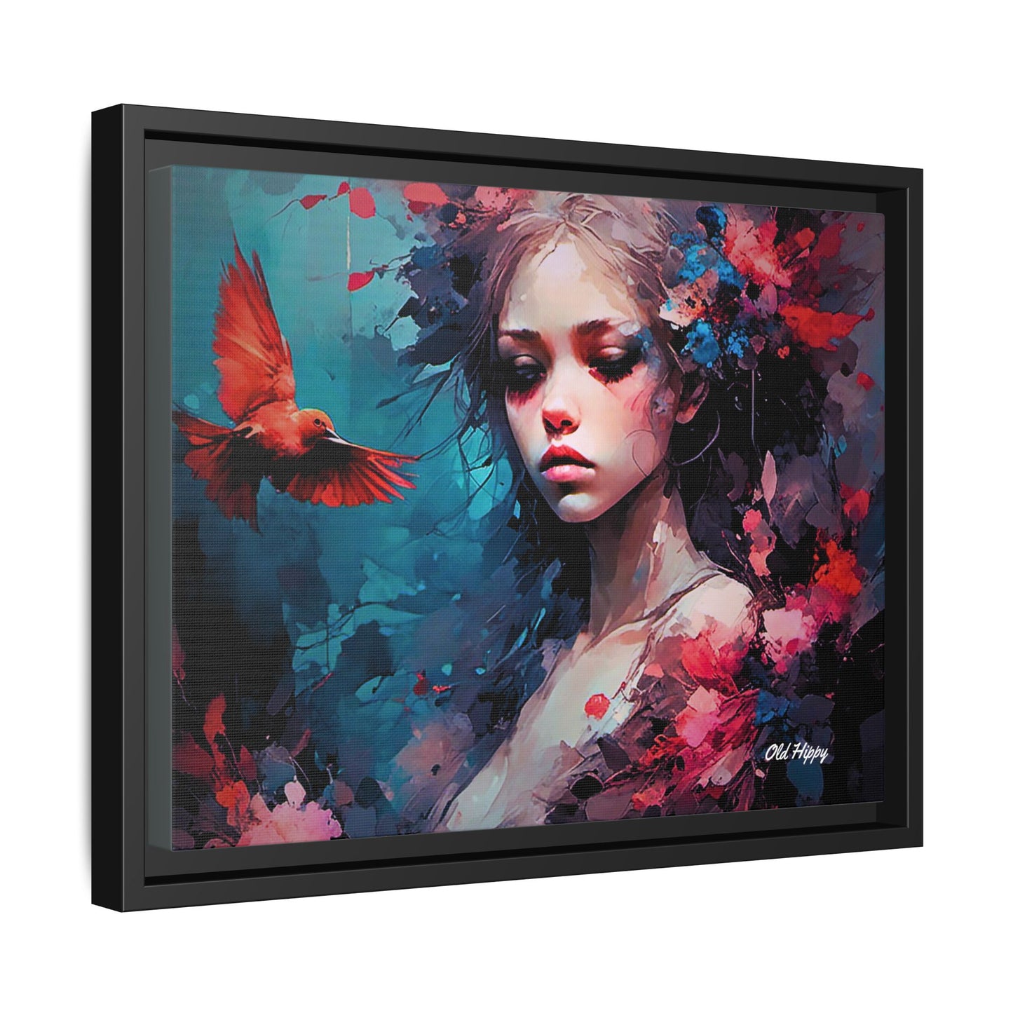 "Where Prayers Become Flight" Framed Canvas Art