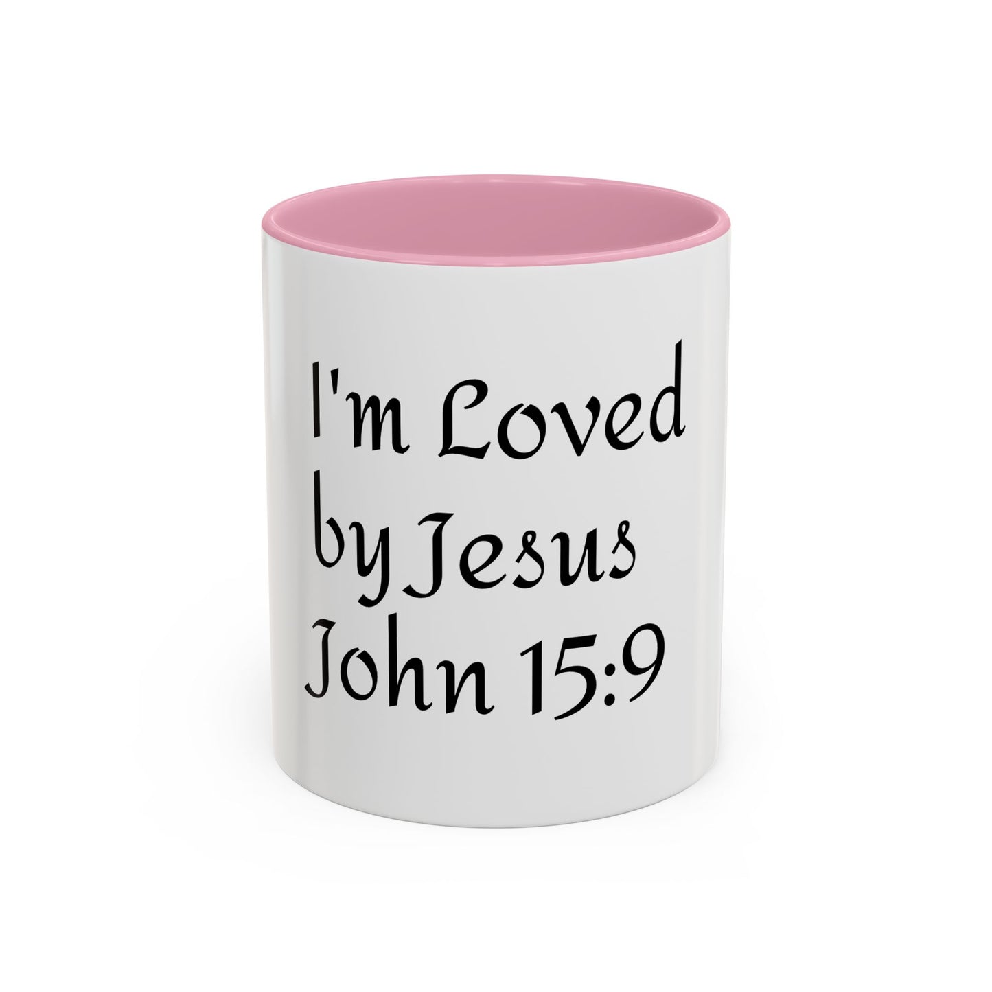 Inspirational Coffee Mug - "I'm Loved by Jesus John 15:9" - Perfect Gift for Faith Lovers