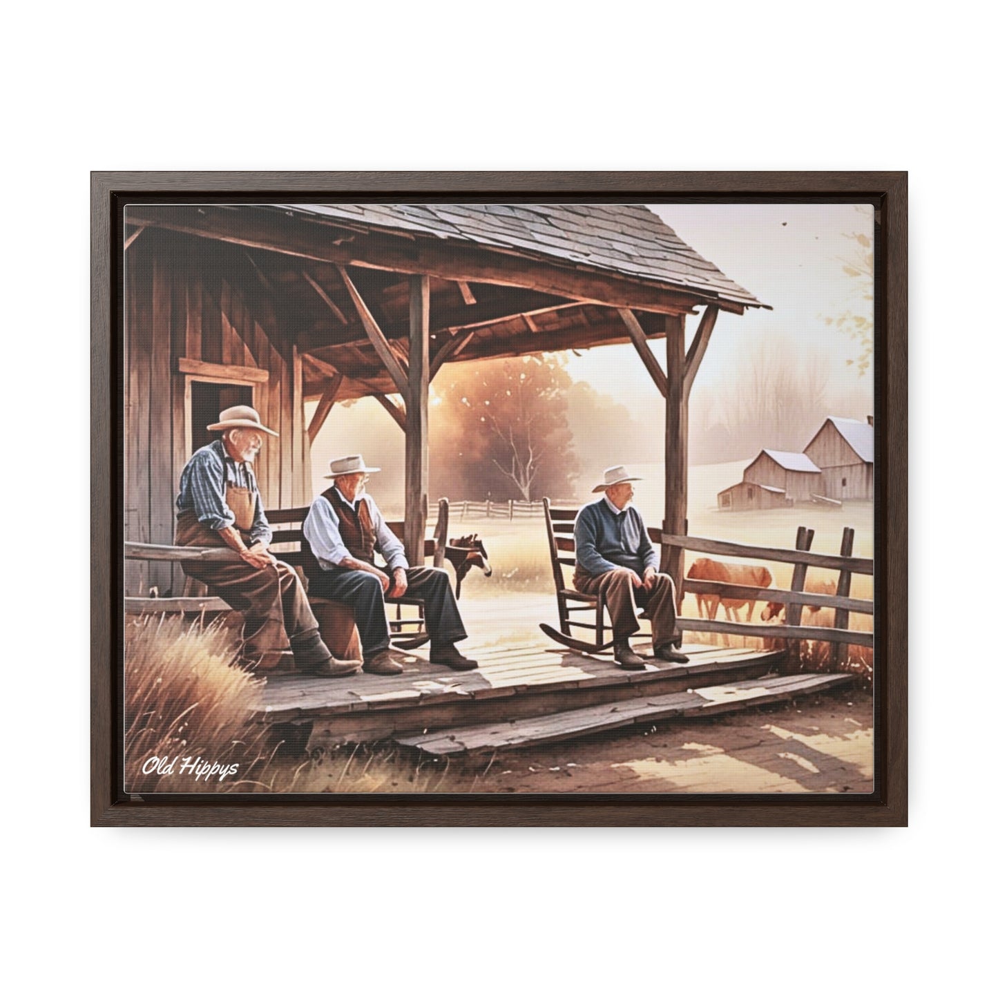 Farm Life Simplicity Framed Canvas Wrap