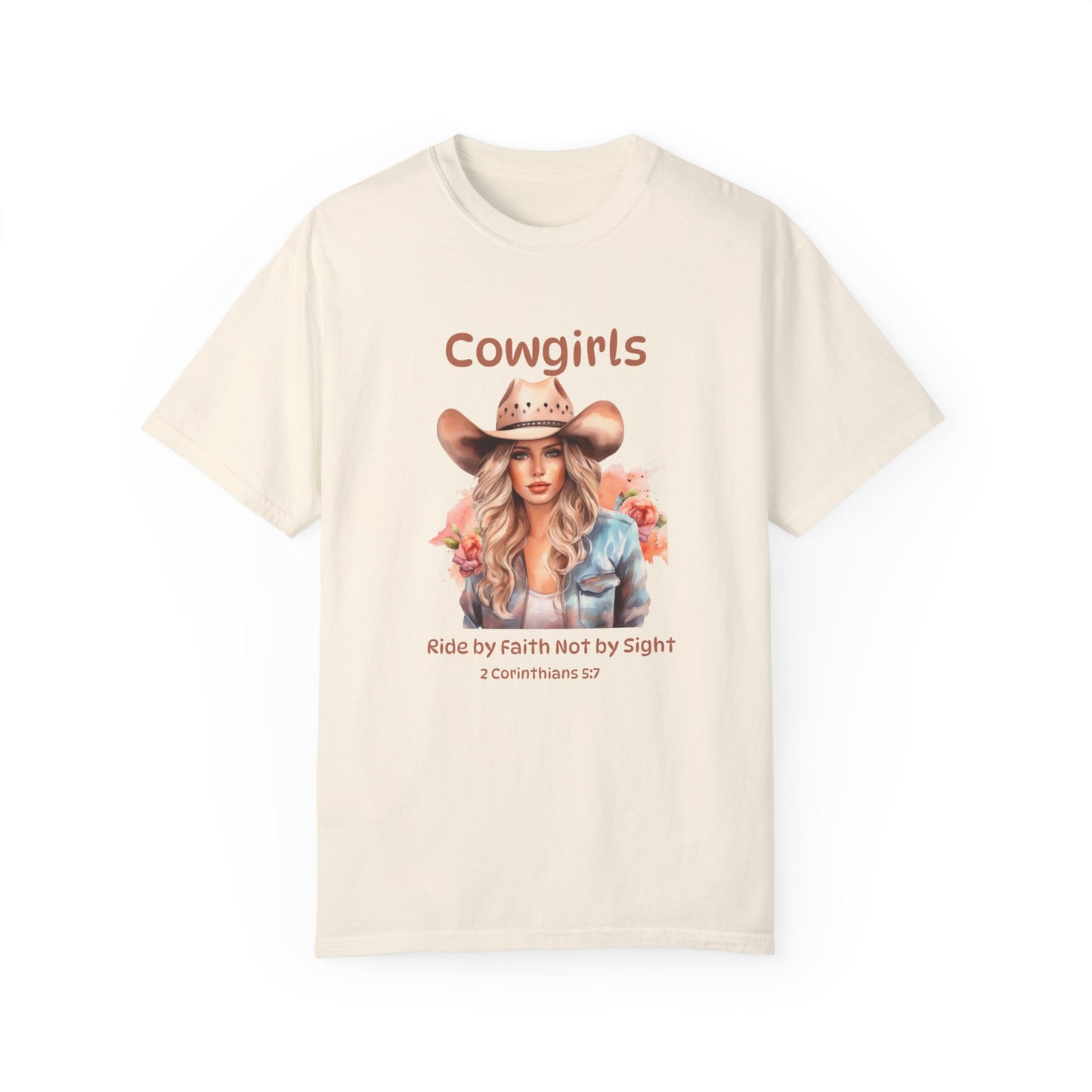 Cowgirl Faith Unisex Garment-Dyed T-Shirt - Inspirational Western Tee