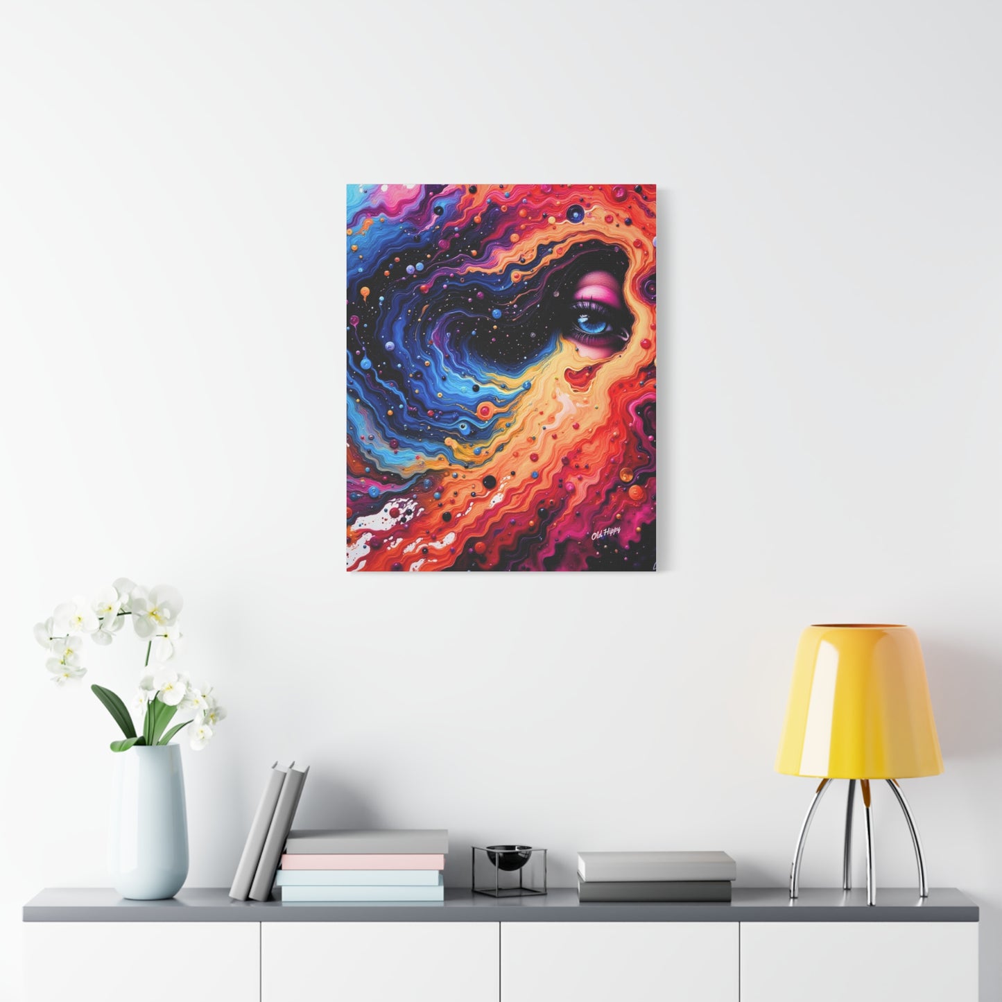 Eye of the Nebula- AI Canvas Art by Old Hippy