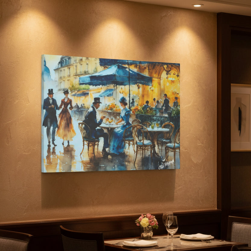 Champagne in Paris Canvas Art