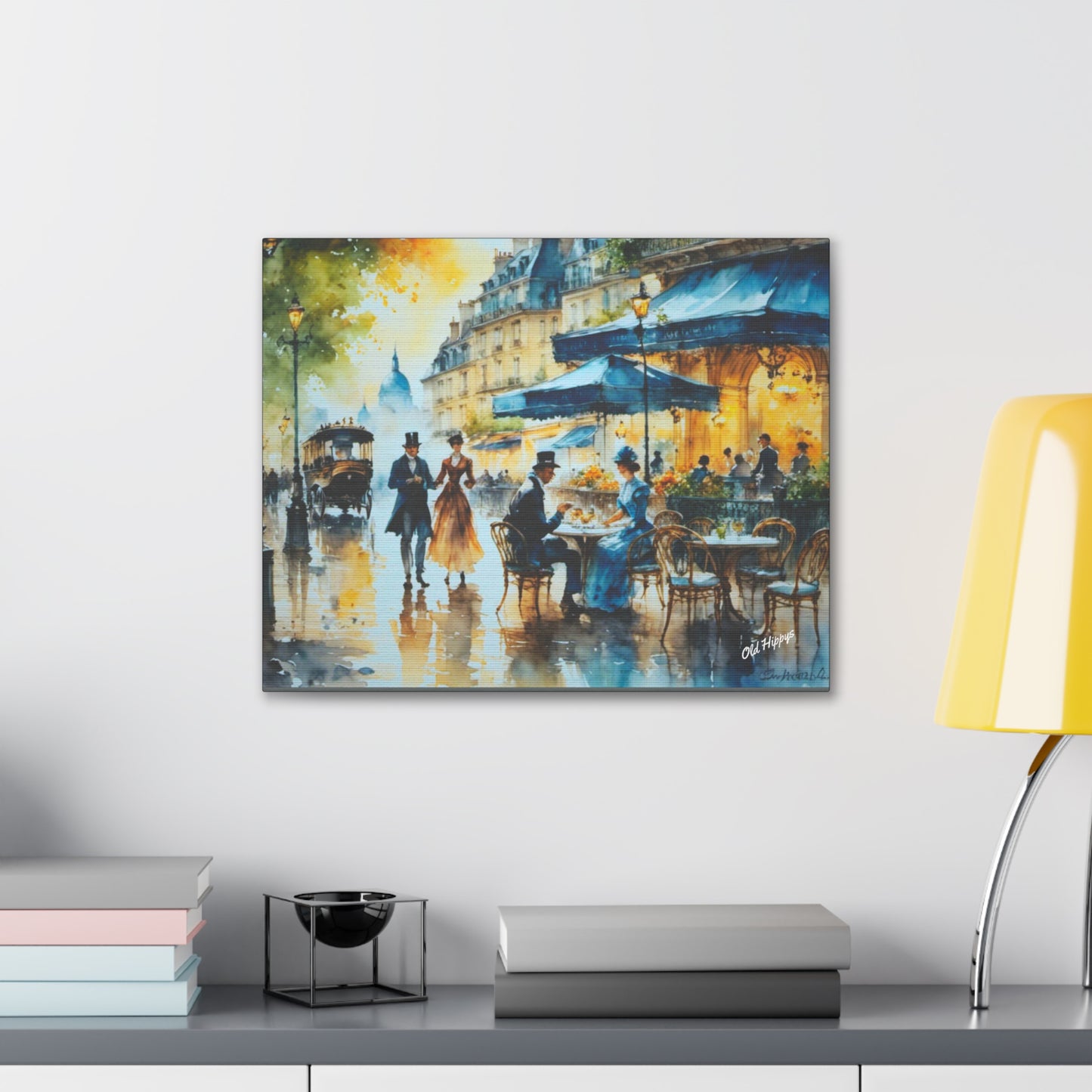 Dreamy Stone Cottage Canvas Wrap