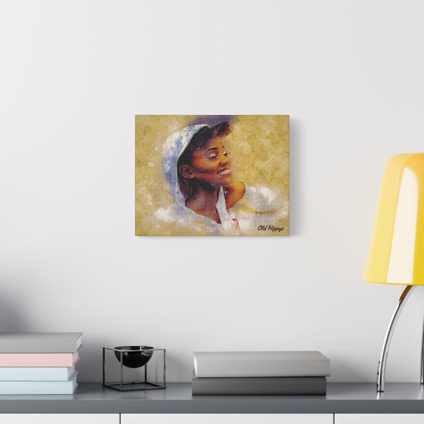 Golden Joy- Radiant Portrait Canvas Art