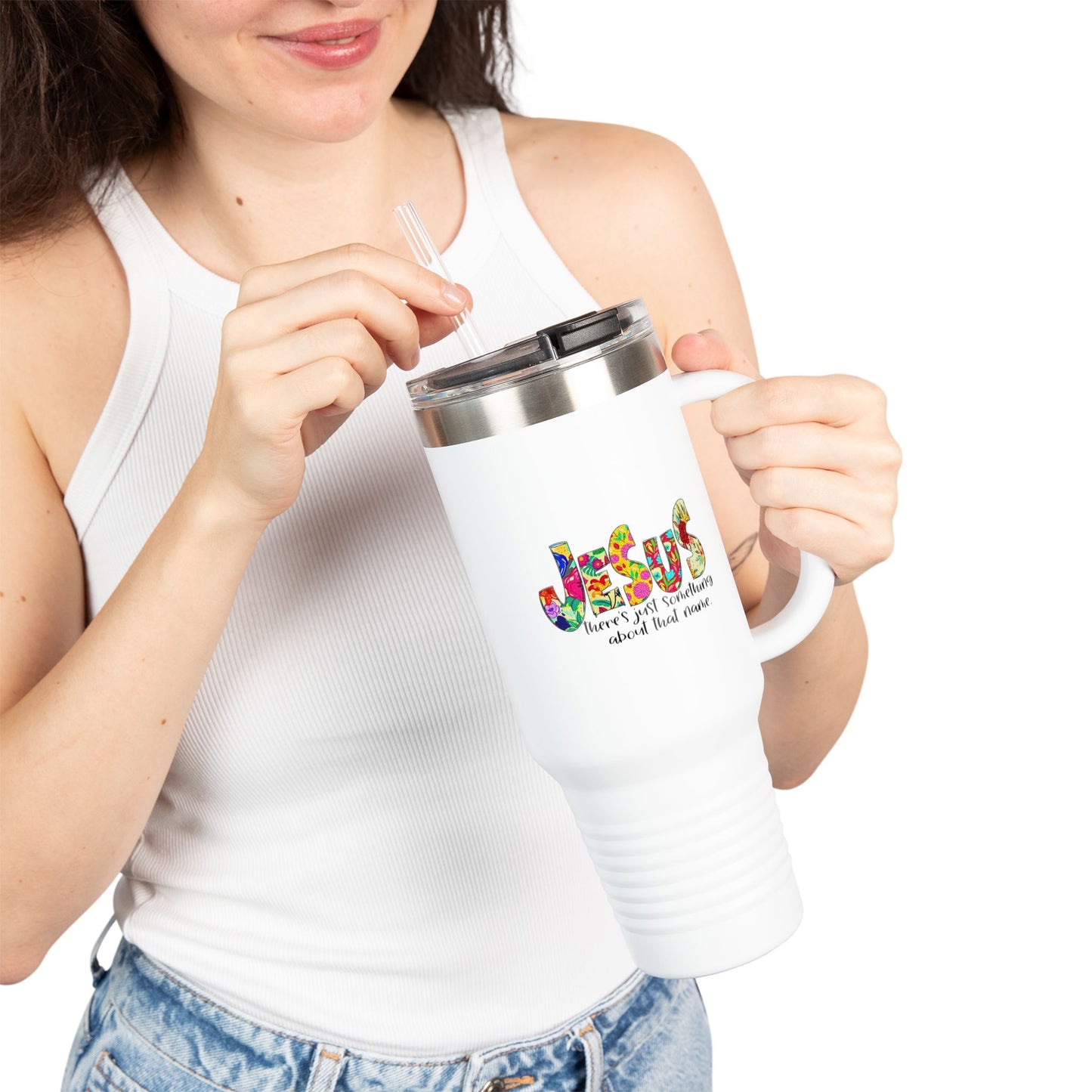 “Jesus – There's Just Something About That Name” 40 oz Travel Mug