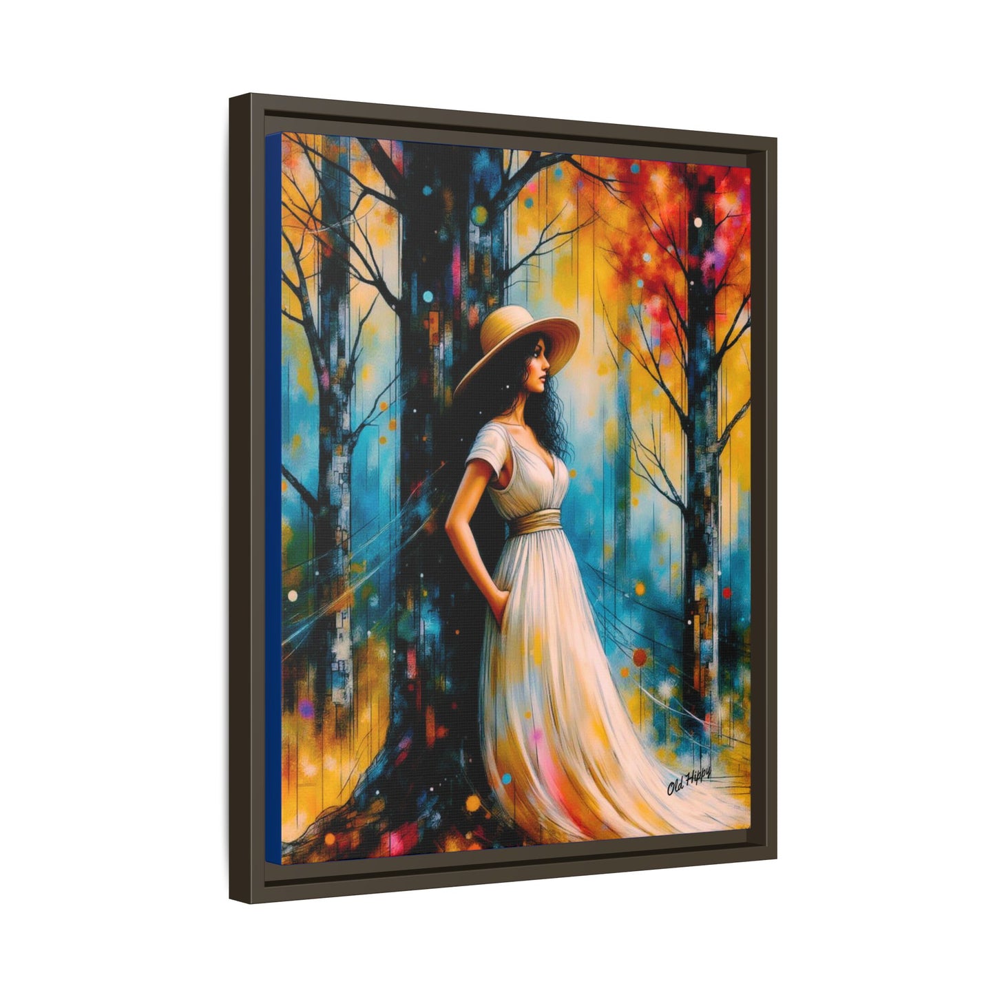 Whispers of Autumn Light Framed Canvas Art