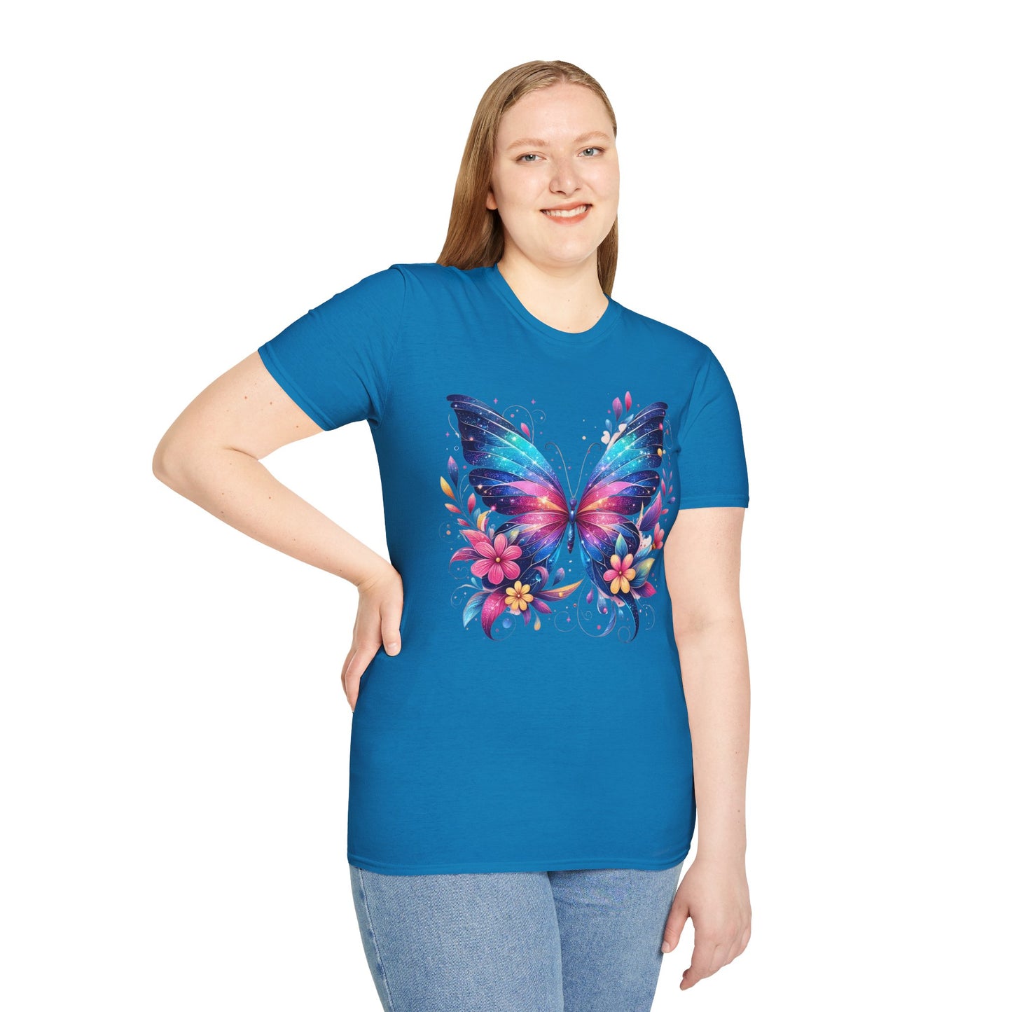 Colorful Butterfly Floral T-Shirt