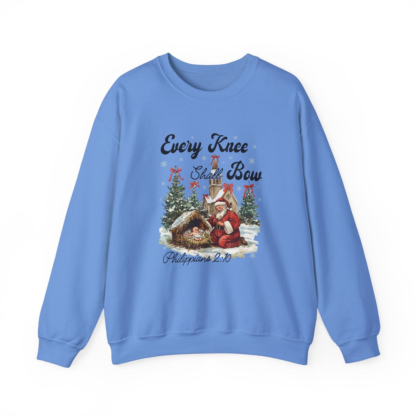 Every Knee Will Bow Philippians 2:10 Unisex Crewneck Sweatshirt