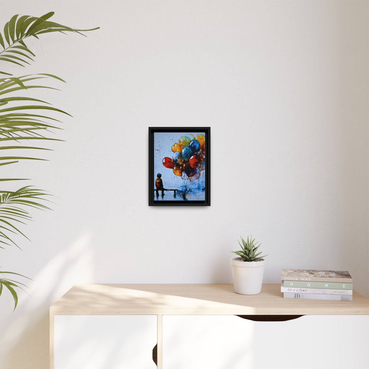 Dreamer's Pause Wood Framed Canvas Art by Old Hippy
