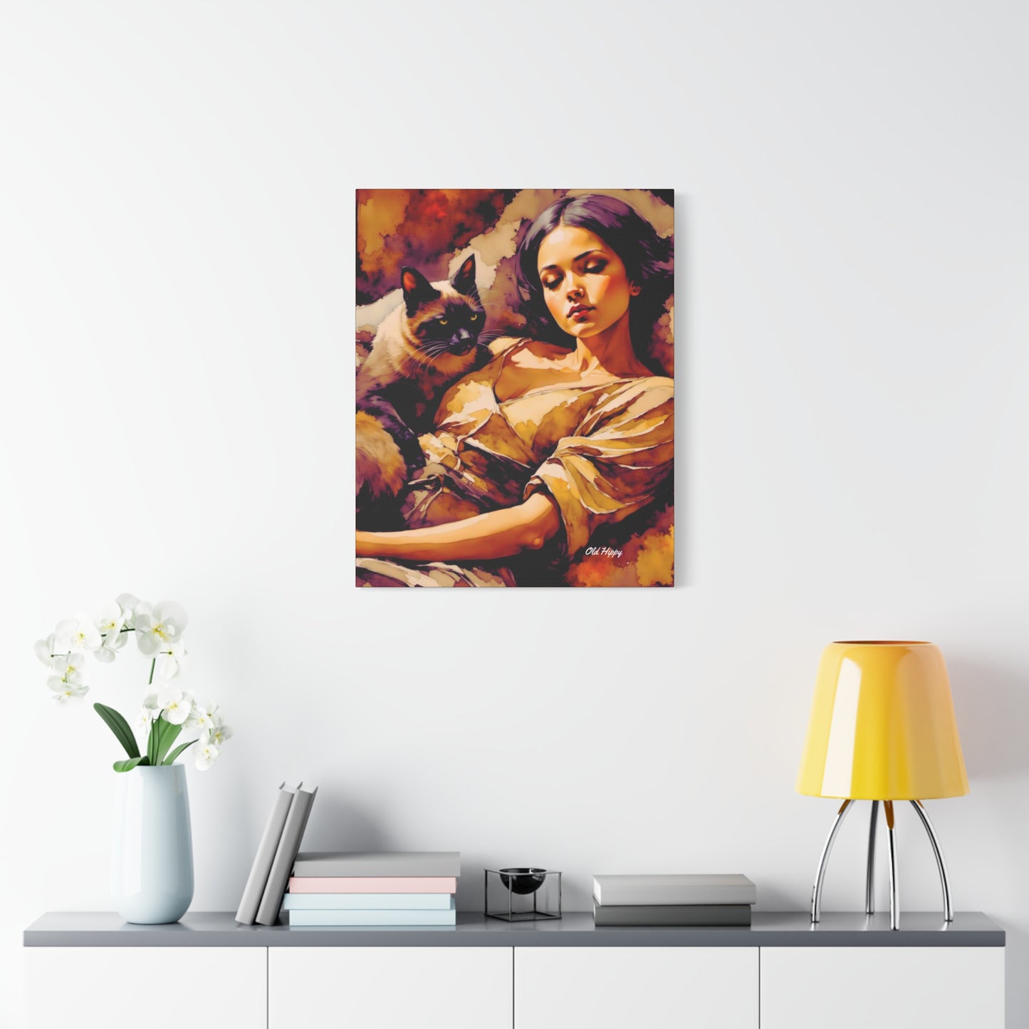 “Whispers in Sepia” – Picasso-Inspired AI Art on Canvas by Old Hippy