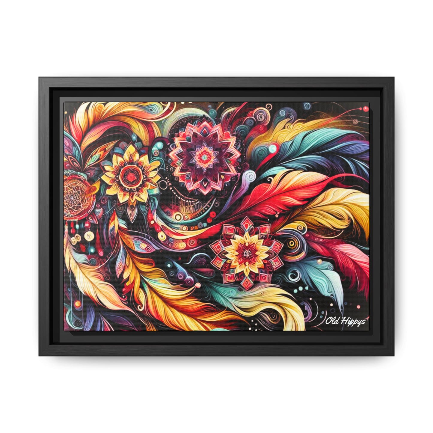 Bohemian Abstract Vision 3 Framed Canvas Wrap