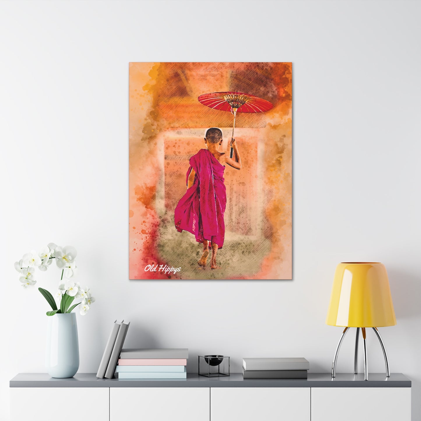 Monsoon Melodies: A Portrait of Youth Canvas Wrap
