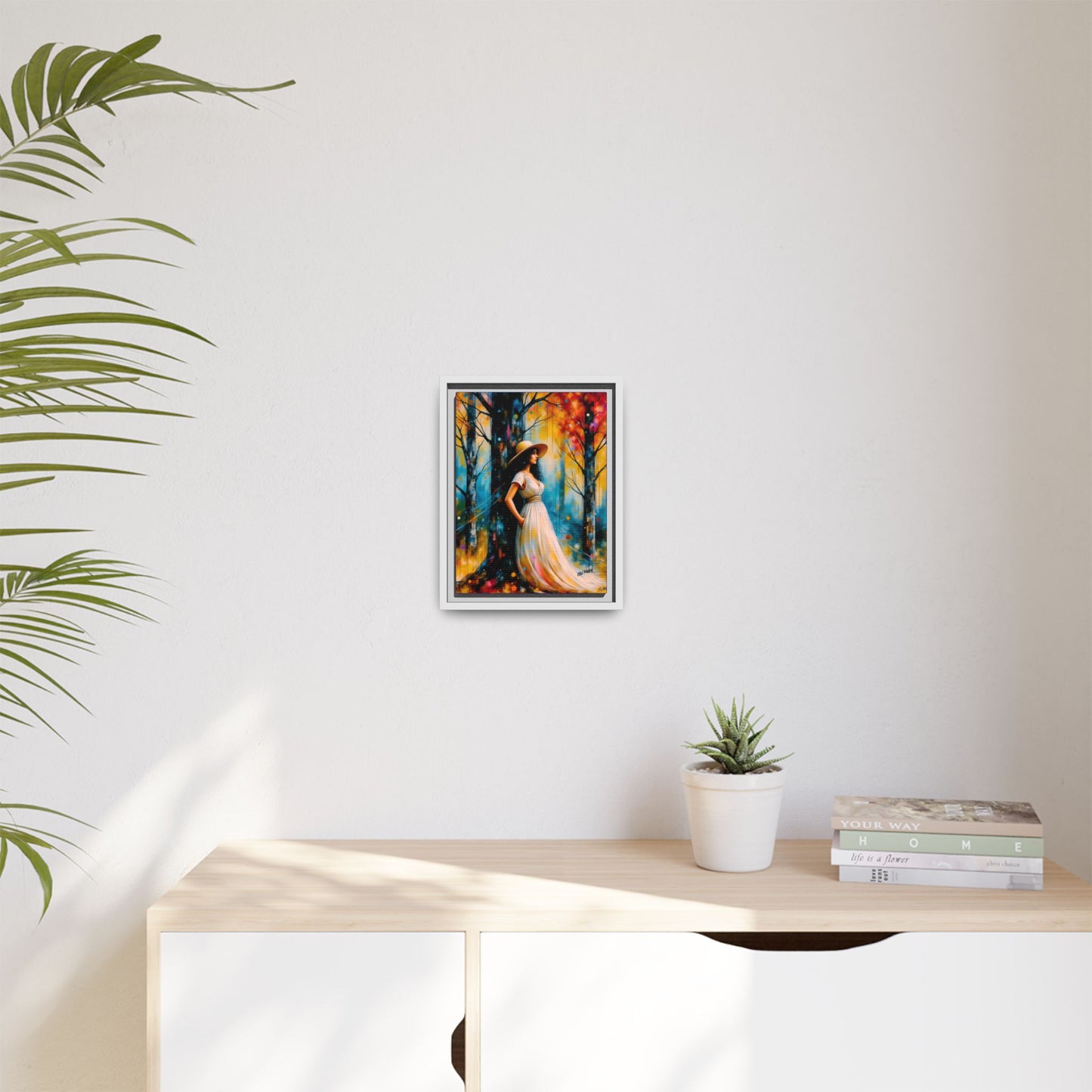 Whispers of Autumn Light Framed Canvas Art