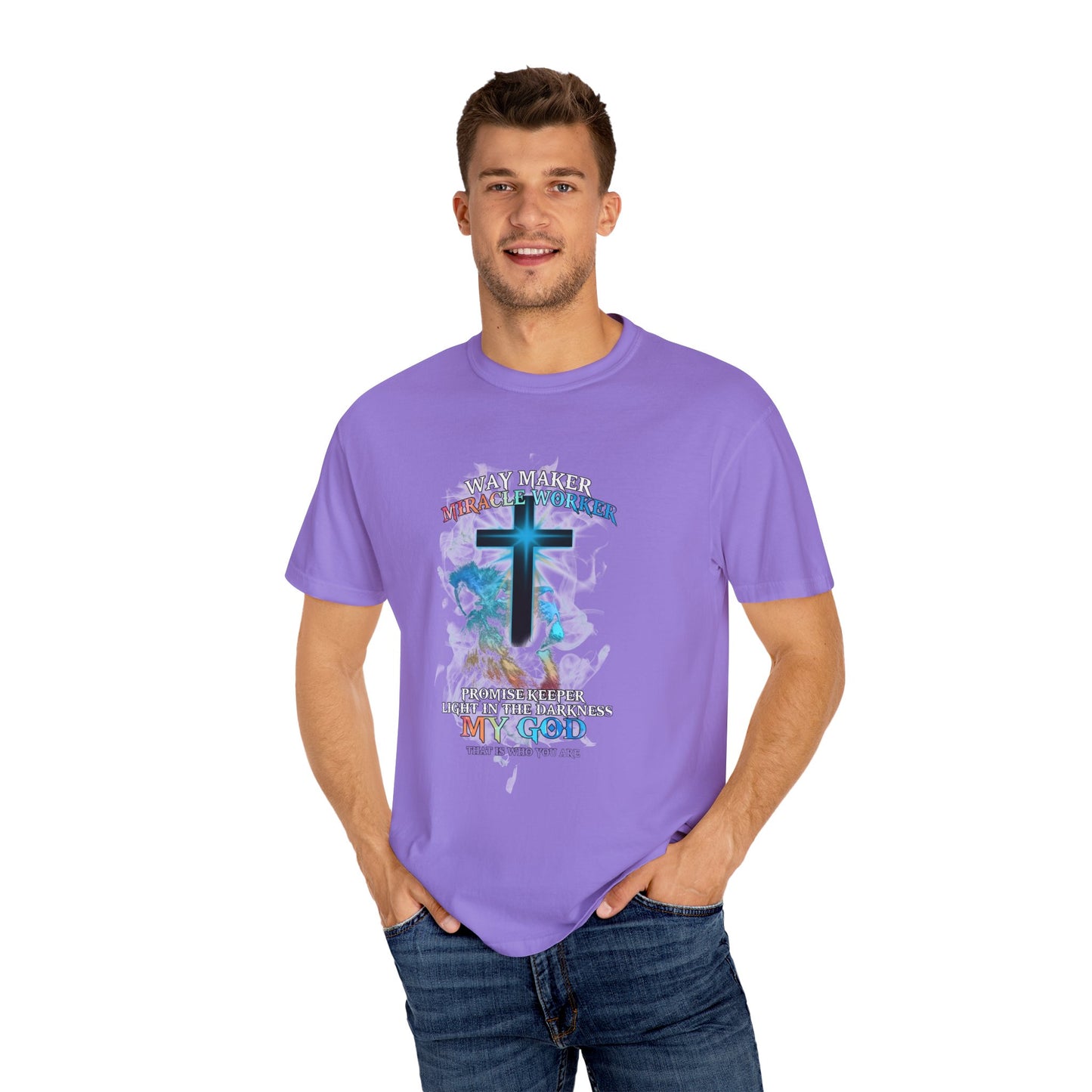 Inspirational Christian T-Shirt - "Waymaker, Miracle Worker, My God, That is Who You Are"