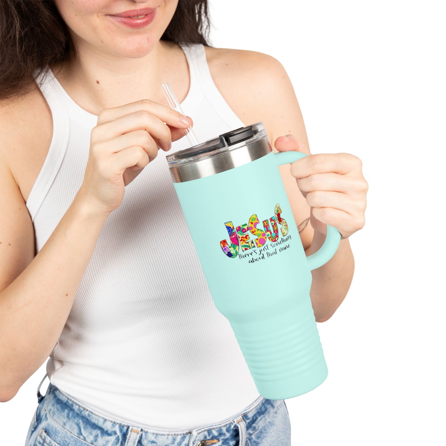 “Jesus – There's Just Something About That Name” 40 oz Travel Mug