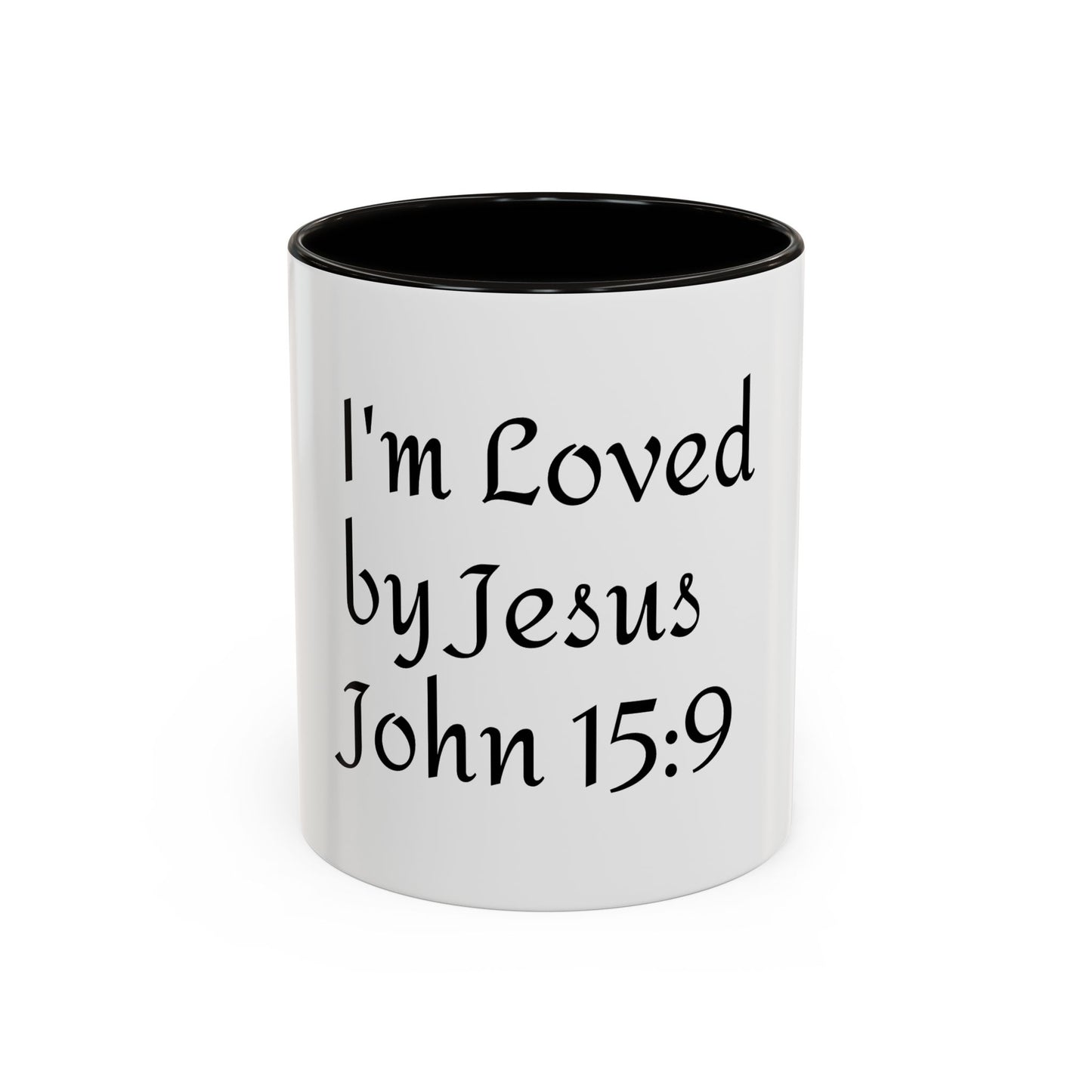 Inspirational Coffee Mug - "I'm Loved by Jesus John 15:9" - Perfect Gift for Faith Lovers