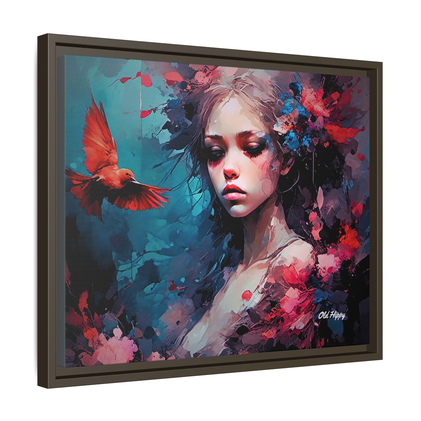 "Where Prayers Become Flight" Framed Canvas Art