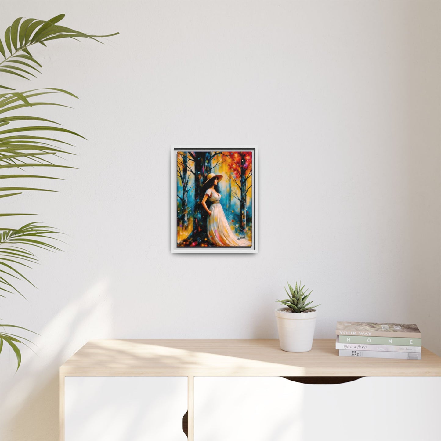 Whispers of Autumn Light Framed Canvas Art