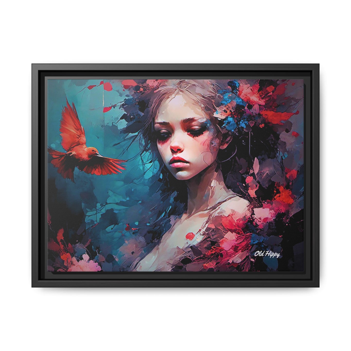 "Where Prayers Become Flight" Framed Canvas Art