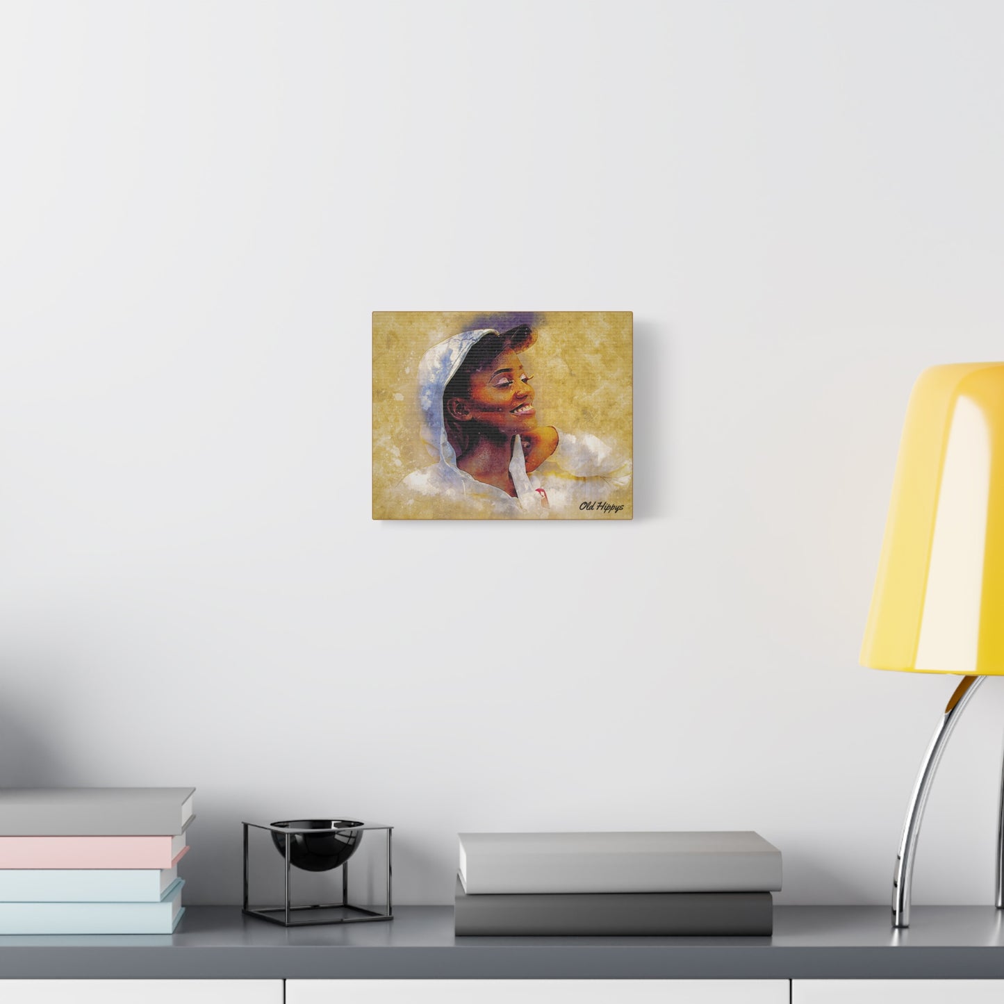Golden Joy- Radiant Portrait Canvas Art