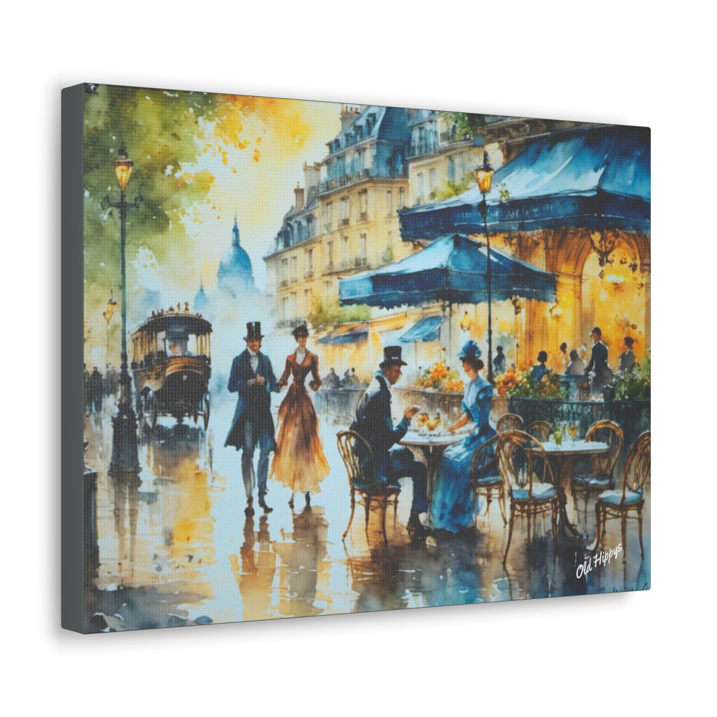 Dreamy Stone Cottage Canvas Wrap