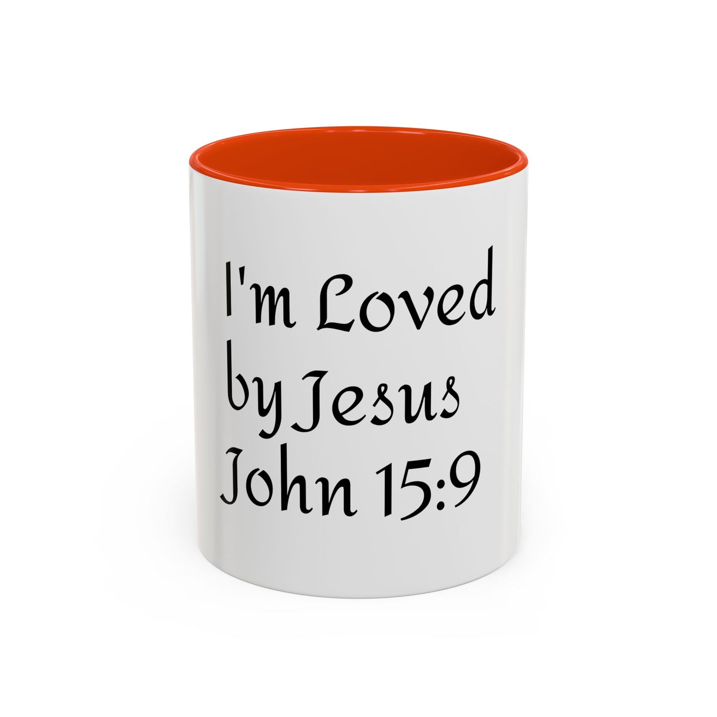 Inspirational Coffee Mug - "I'm Loved by Jesus John 15:9" - Perfect Gift for Faith Lovers