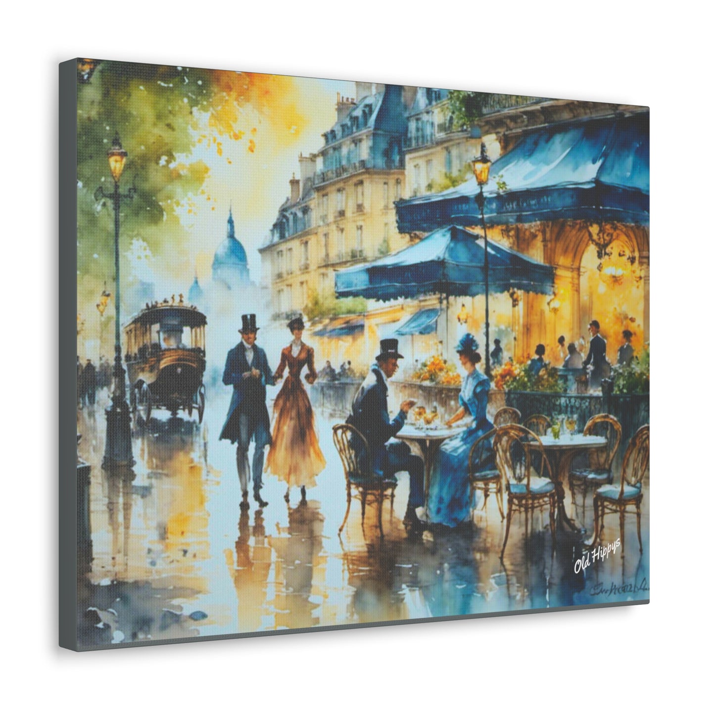 Dreamy Stone Cottage Canvas Wrap