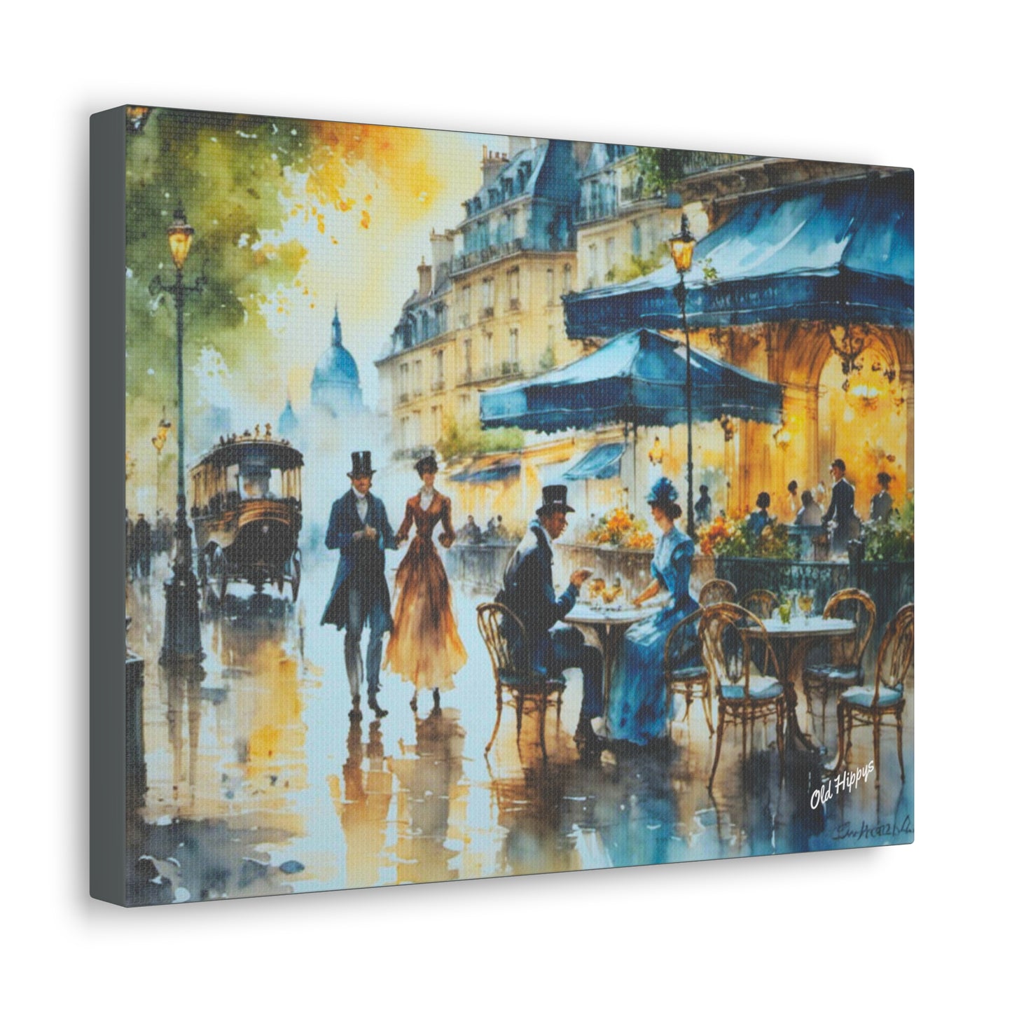 Dreamy Stone Cottage Canvas Wrap
