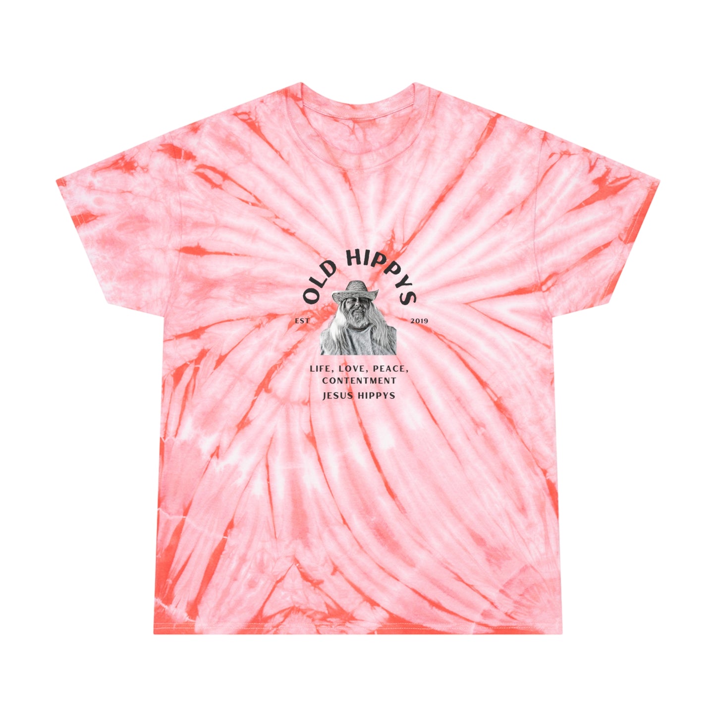 Old Hippys Logo Tie-Dye Tee