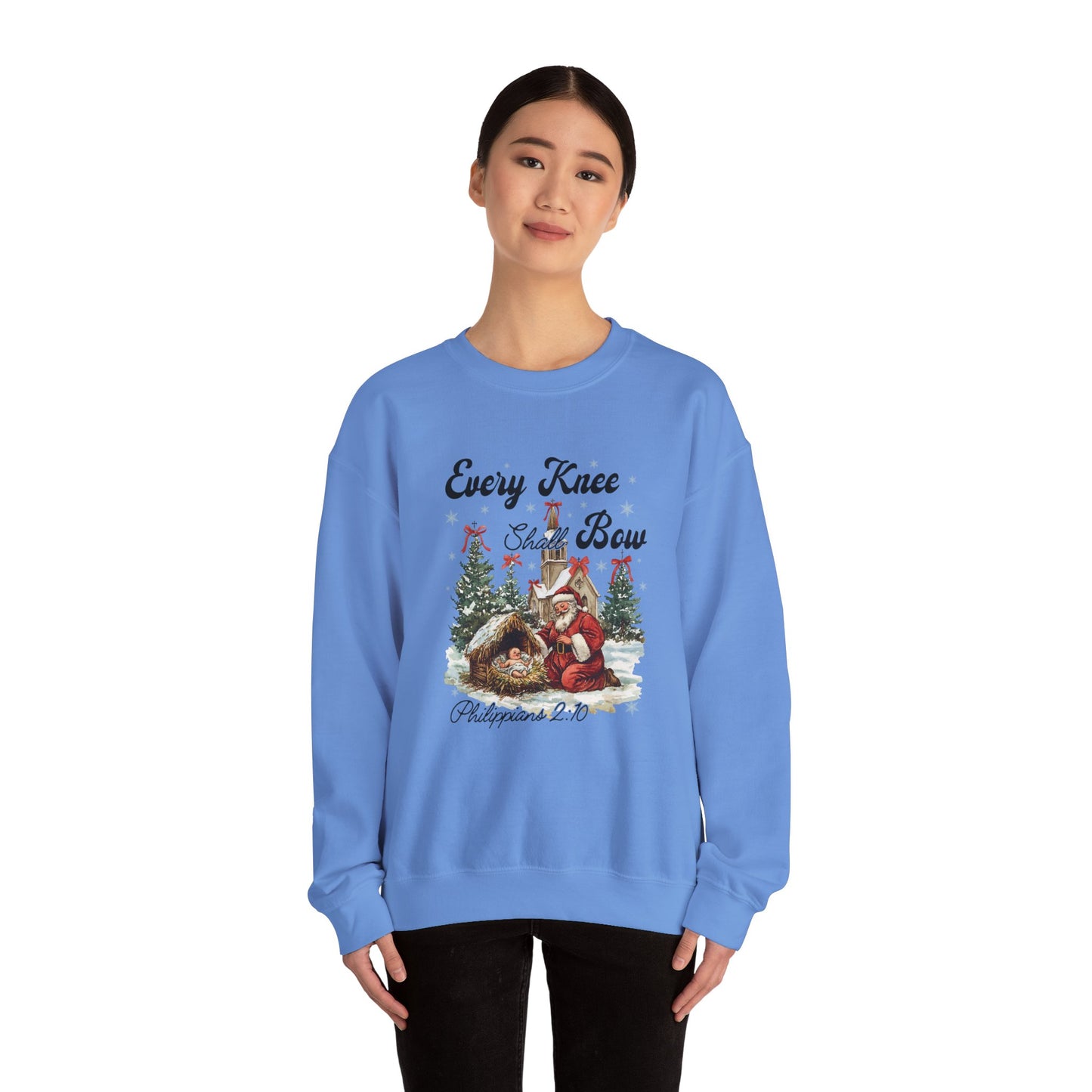Every Knee Will Bow Philippians 2:10 Unisex Crewneck Sweatshirt
