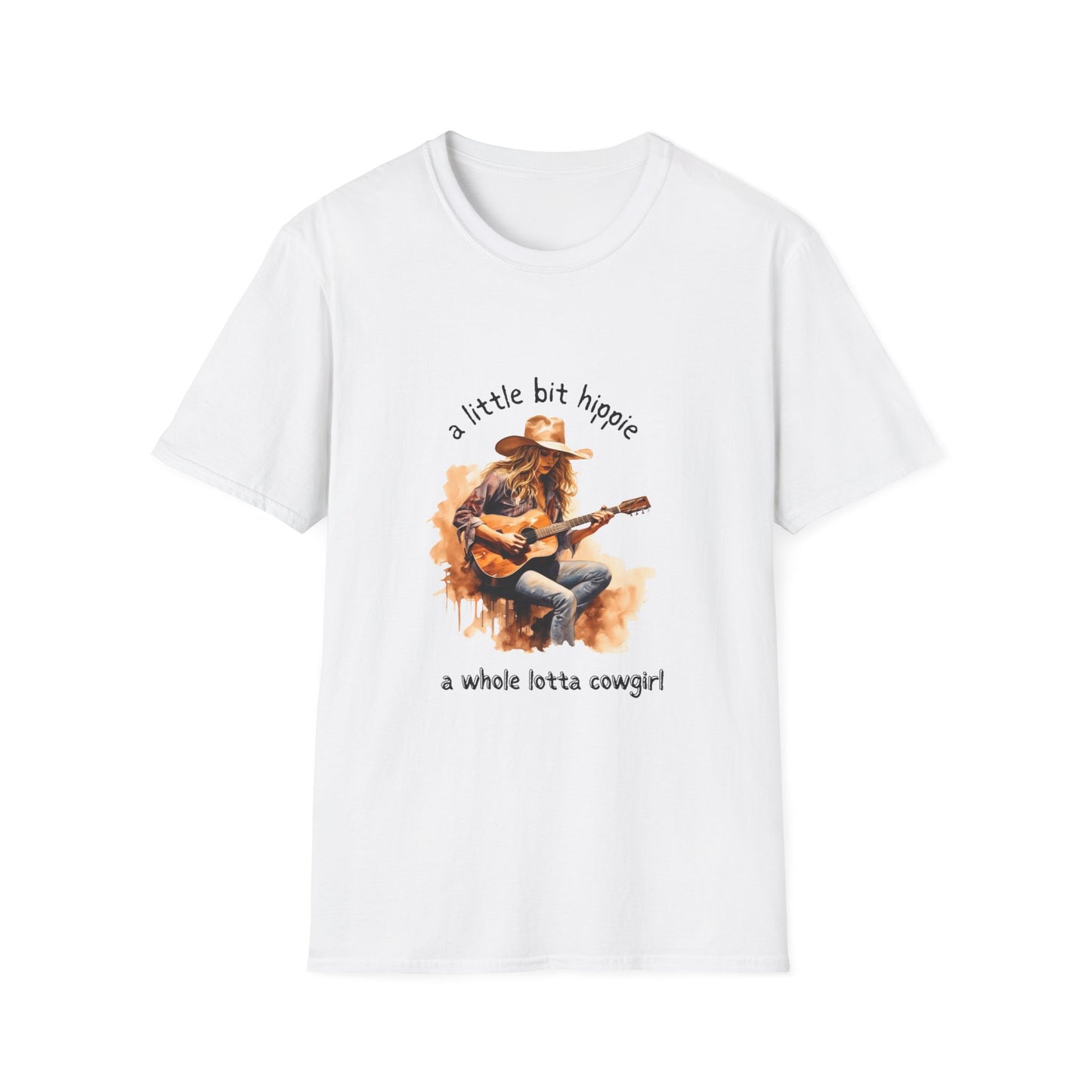 Little Bit Hippie Whole Lotta Cowgirl Softstyle T-Shirt