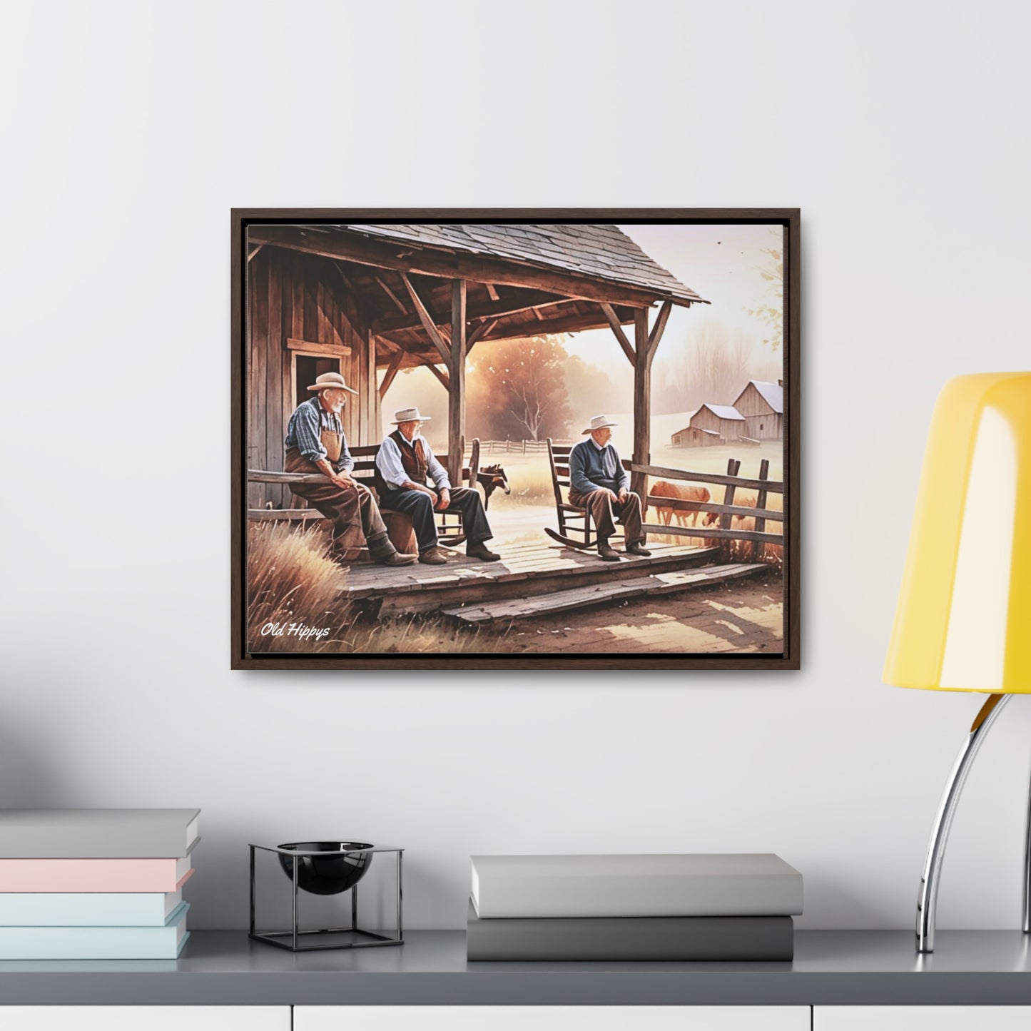 Farm Life Simplicity Framed Canvas Wrap