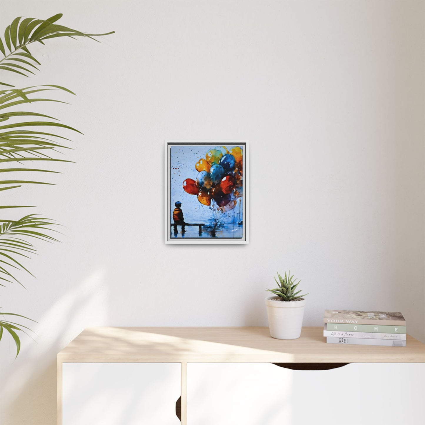 Dreamer's Pause Wood Framed Canvas Art by Old Hippy