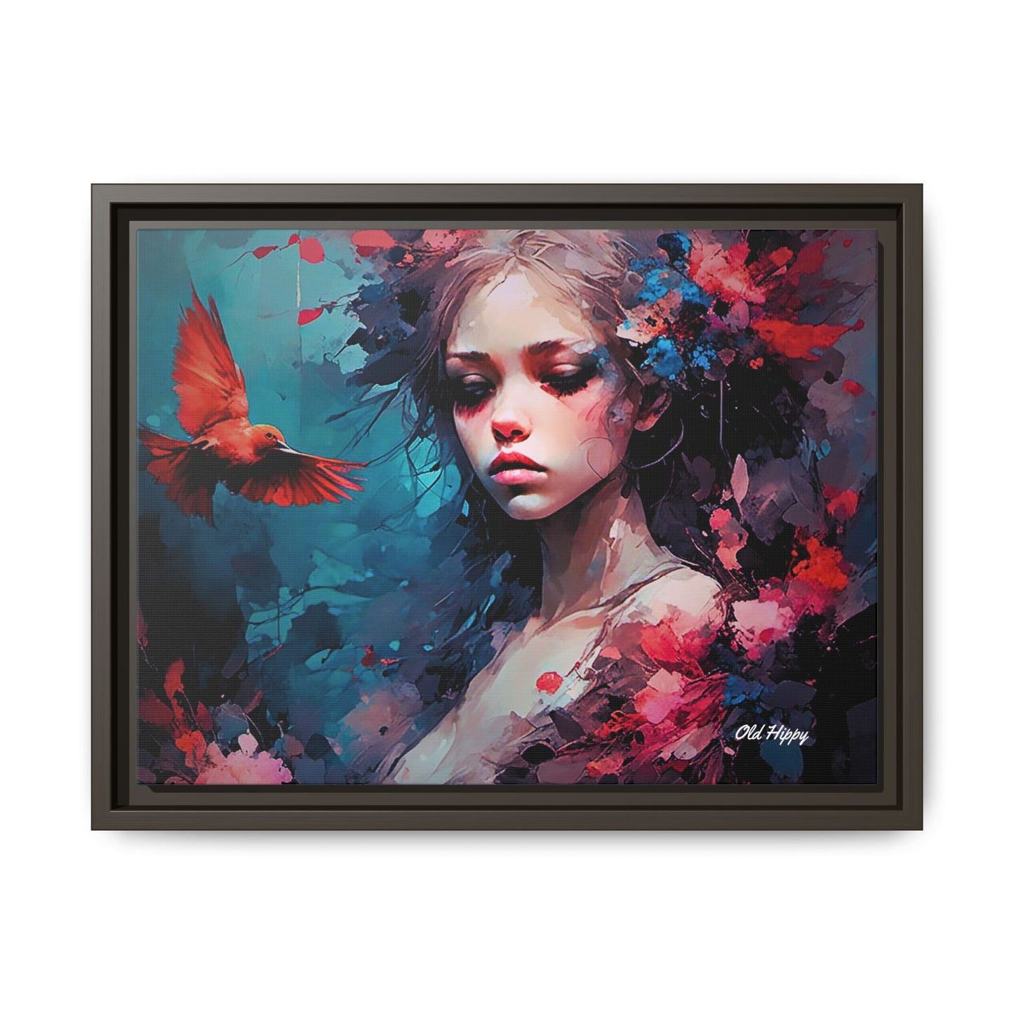 "Where Prayers Become Flight" Framed Canvas Art