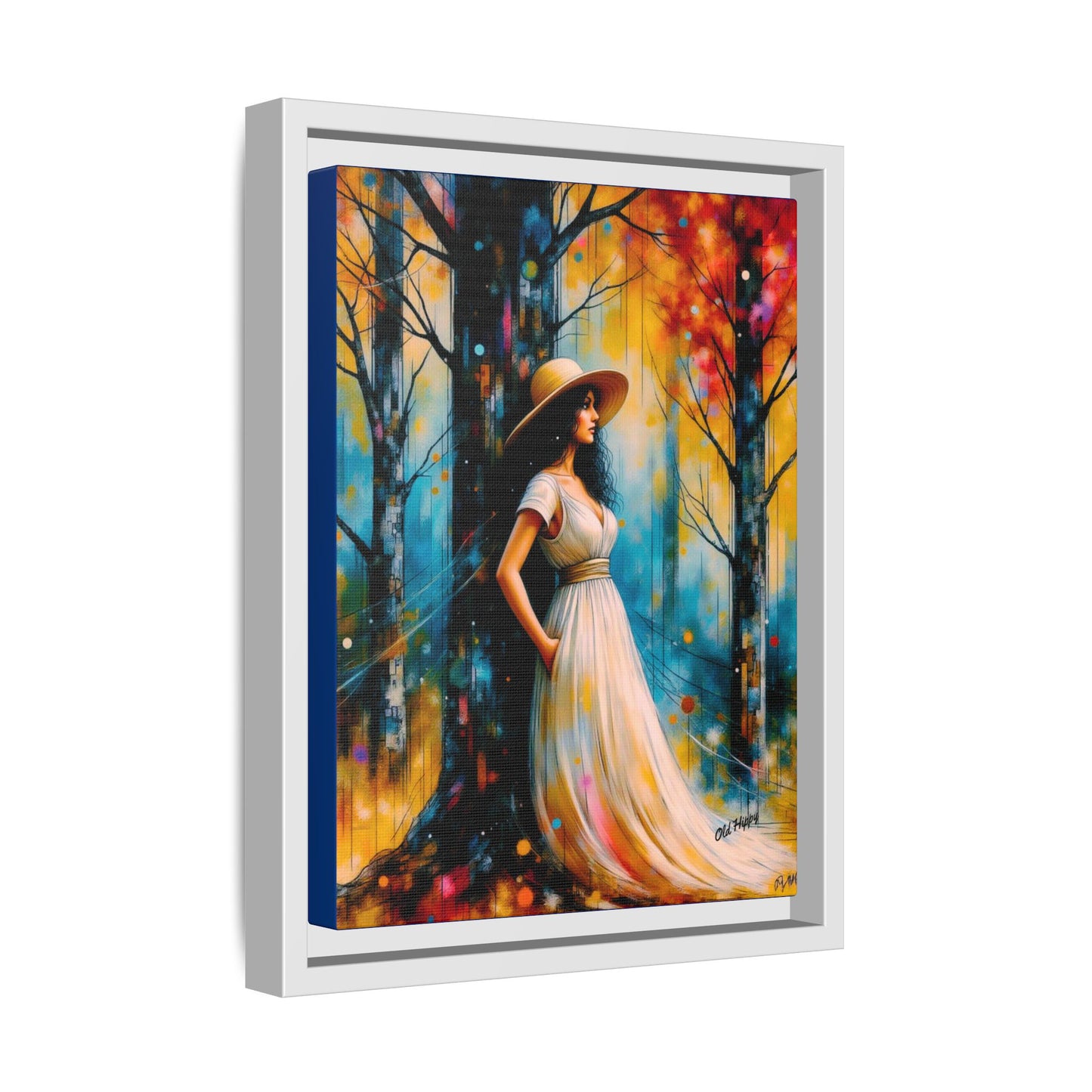 Whispers of Autumn Light Framed Canvas Art