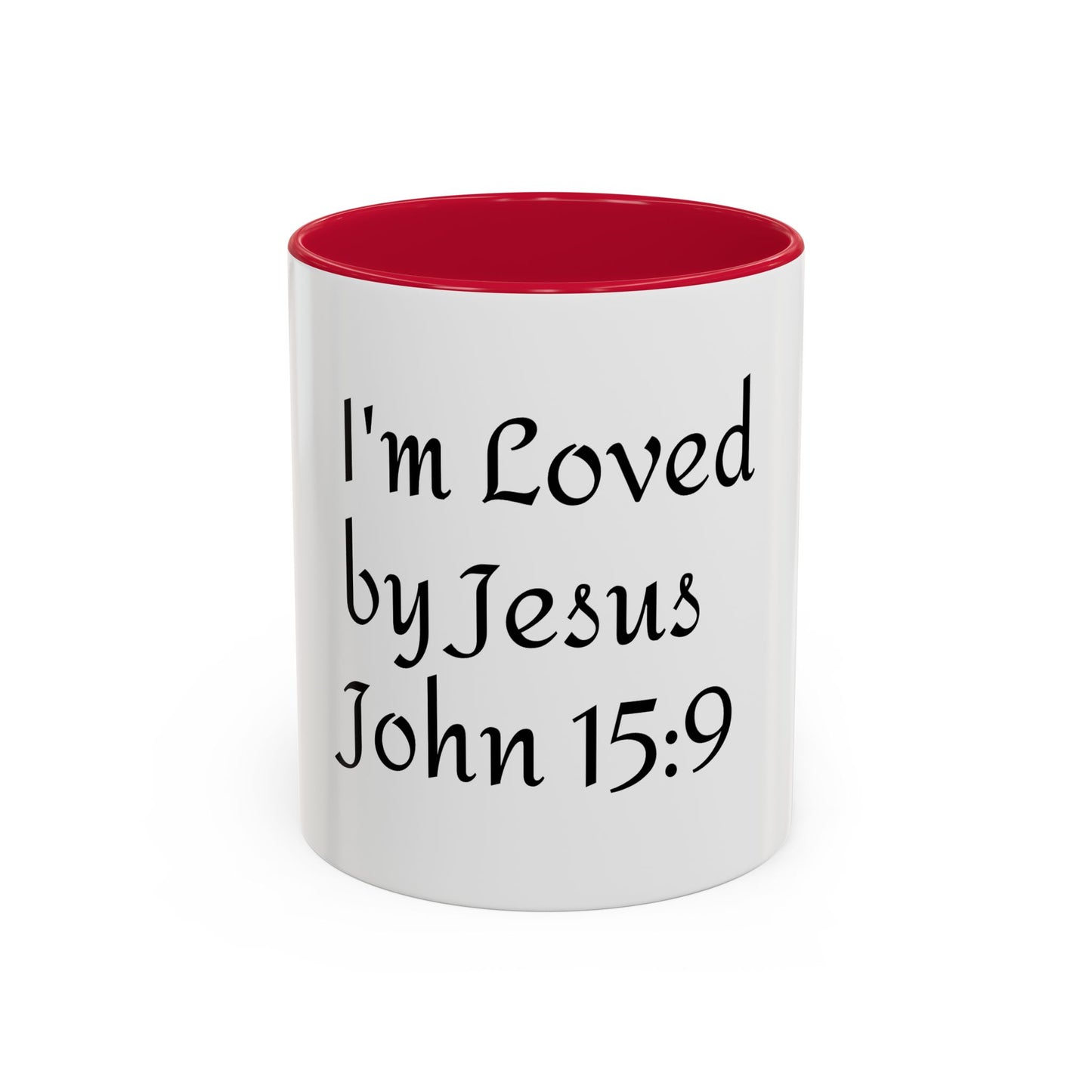 Inspirational Coffee Mug - "I'm Loved by Jesus John 15:9" - Perfect Gift for Faith Lovers