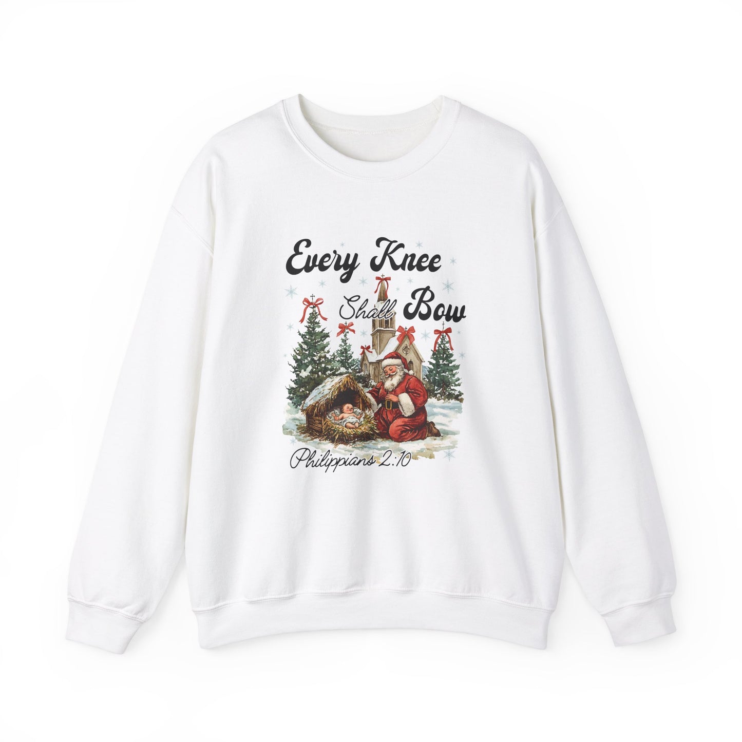 Every Knee Will Bow Philippians 2:10 Unisex Crewneck Sweatshirt