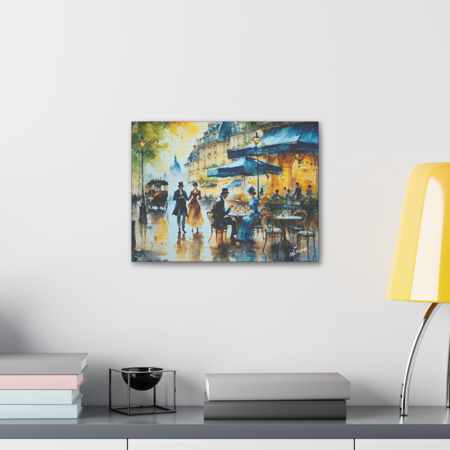 Dreamy Stone Cottage Canvas Wrap
