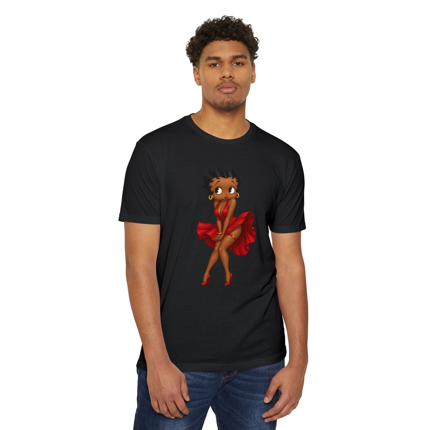 Betty Boop2 — Red Dress Retro Graphic Tee
