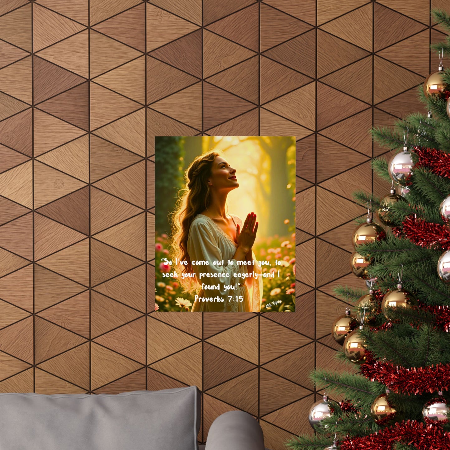 Early Will I Seek You Lord Proverbs 7:15 Matte Poster