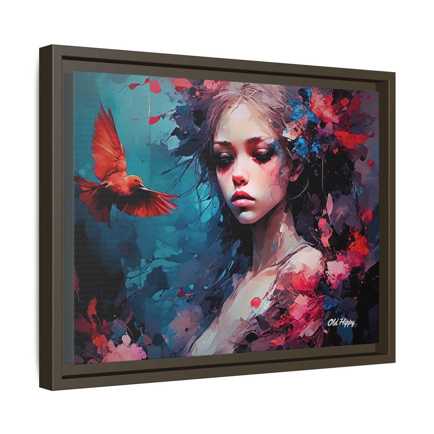 "Where Prayers Become Flight" Framed Canvas Art